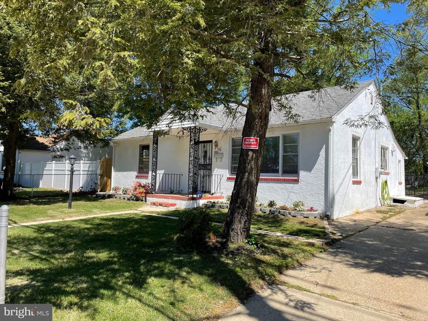 NEW FLOORS IN!!!! Beautifully renovated rancher is ready for new owner!!! Over 1300 sq ft of living space. 2 bedrooms, 1.5 baths. Beautiful hardwood floors, brand new kitchen with granite countertops, backsplash,  large island, new stainless steel appliances and window. Open floor plan offers spacious living room, kitchen and dining area and extra additional space  that can be used as family room or additional bedroom. Large deck is perfect for cook out and gatherings. Large backyard offers space for playground, firepit, garden, etc! Fully fenced in. Plenty of storage in unfinished basement. Detached 1 car garage and long driveway.  Brand new roof, duct work, HVAC, AC, kitchen, powder room, 150 amp electric panel, kitchen windows, light fixtures, interior doors. Newer water heater. Freshly painted. Minutes from shopping and dining, major highways. Close to Ft Meade, NSA, BWI.