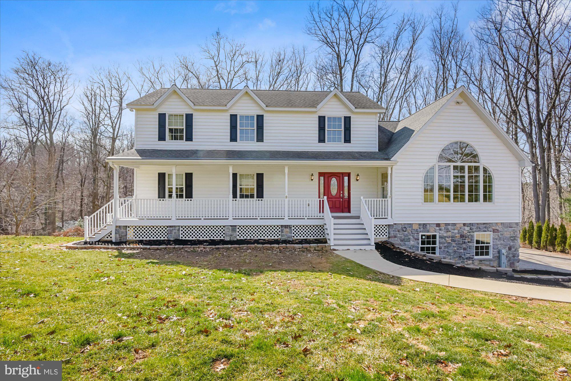 All offers will be due by Thursday, March 24th at 10 am. Spacious open floor plan yet lots of rooms for private work or study. 4628 finished square feet including 3 bedrooms and 2 baths on the upper level, 2 rooms used as second office and den plus a full bath on the main level and a completely finished lower level with wood stove, full bath and wet bar. You will love the spacious great room featuring a wall of windows including a sunburst, a cathedral ceiling and propane fireplace. The kitchen has tons of cabinets, quartz counters and stainless appliances. And wait until you see the breakfast/sunroom off the kitchen-a warm and cozy spot for that morning coffee. Master suite includes a whirlpool tub and separate shower for your own private getaway. Lower level has 4 finished areas including one with windows on 3 sides to enjoy the beautiful outdoors. Patio, deck, firepit and a small stream out back for quiet nights to relax and kick back.