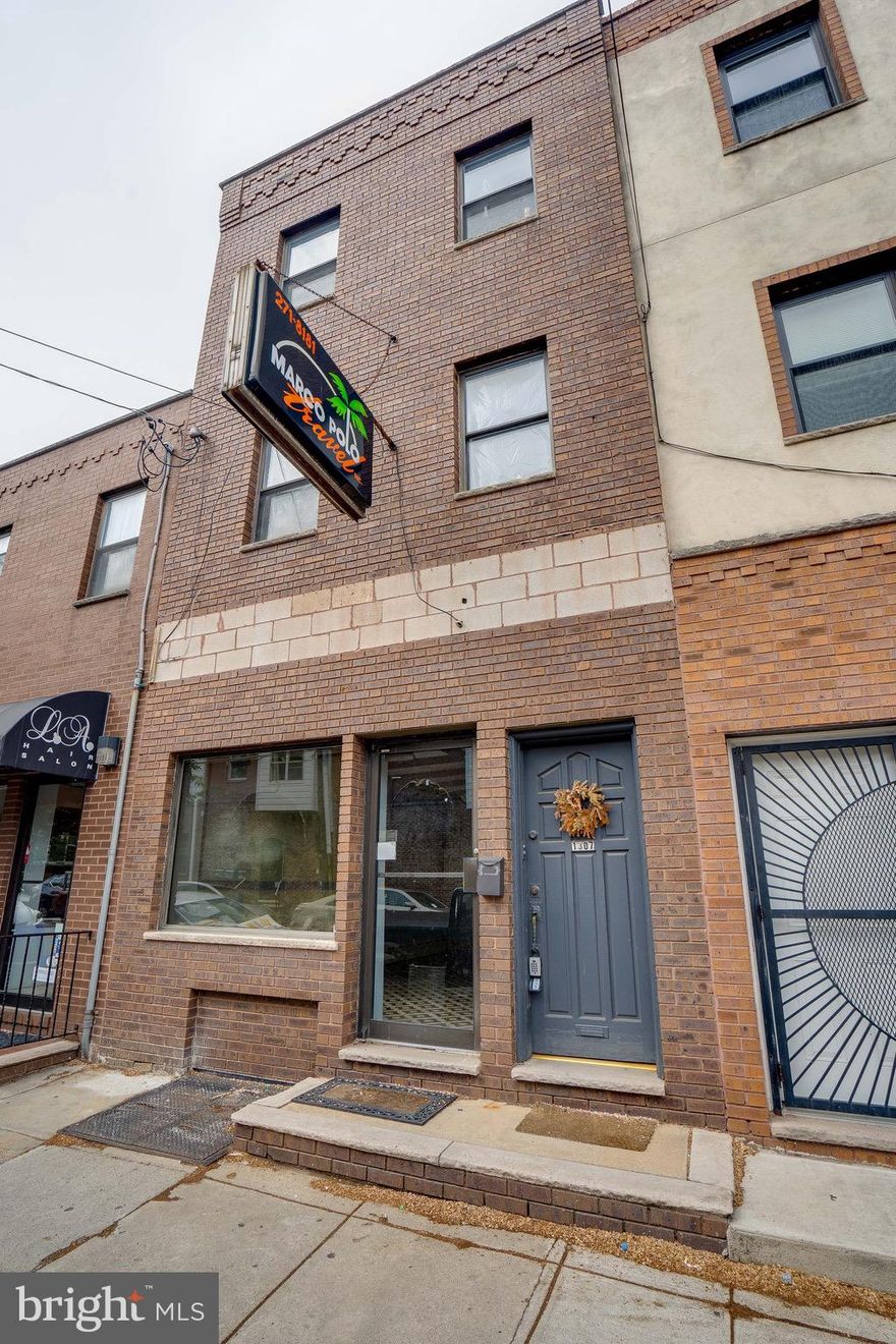 GREAT OPPORTUNITY RIGHT OFF OF EAST PASSYUNK! PRIME VISIBILITY! Right off the corner of E Passyunk Ave and Mifflin St. is this Three-Story Duplex. Commercial store with one bi-level apartment. The commercial store is currently vacant and is in nice condition. Great for an owner occupant or lease it out to a Tenant. Formerly a beer store and before that it was a longtime travel agency. Access to the unfinished basement with all sound systems and also has a half bath. Wall AC unit and radiator gas heating. Separate utilities for the store and apartment but only one water meter for the whole building.***PLEASE NOTE***the Yard is not included with the property and is a separately deeded parcel owned by another individual. The upstairs modern bi-level apartment is  a 2 bed 2 bath that is currently leased. It has a 3rd fl deck and central air. Modern kitchen with granite countertops and appliances including a dishwasher and W/D in unit. Hardwood floors and modern tiled bathrooms! Leased for $1750/month.  Subject property is being sold in "AS-IS" condition. Please note the Yard is not included with the property and is a separately deeded parcel owned by another individual.