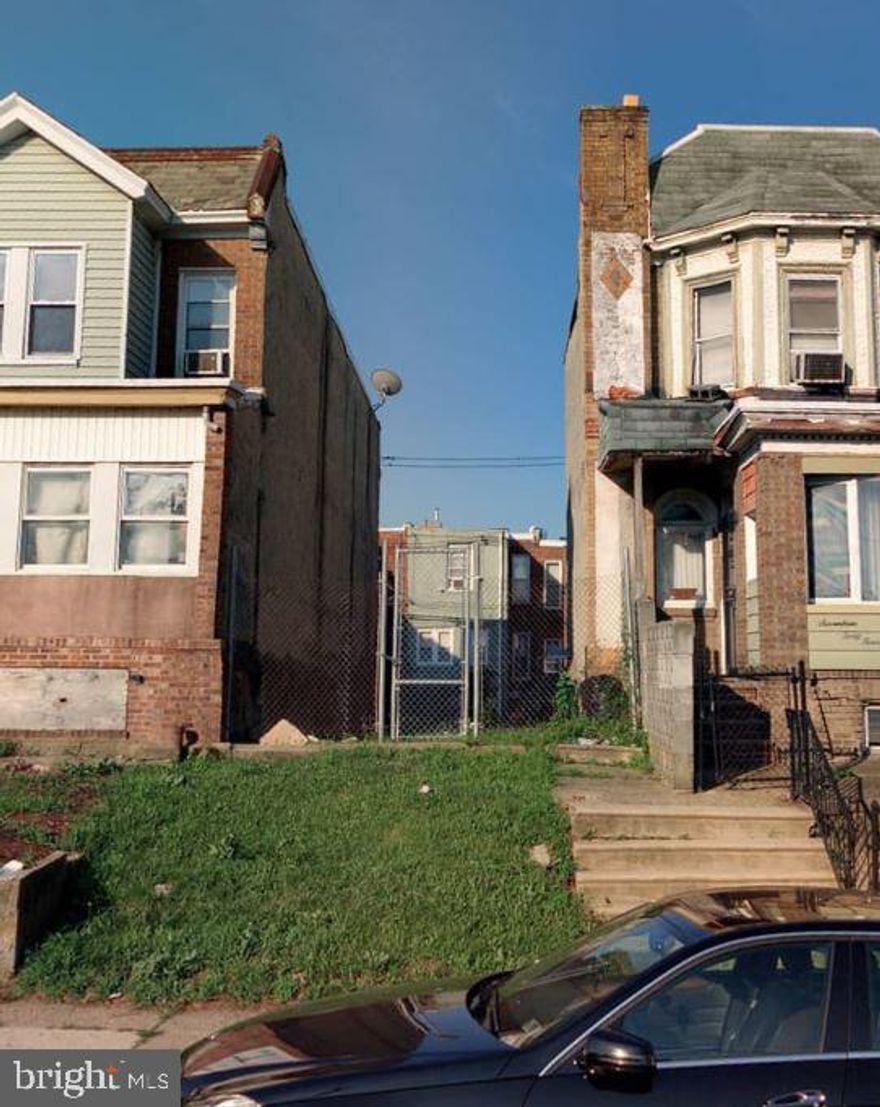 1746 South 60th Street – Vacant Lot for Sale!
Opportunity awaits with this RSA5-zoned vacant lot located in Southwest Philadelphia. Perfect for a new construction single-family home or a long-term investment. The lot offers easy access to public transportation, local shops, and parks. Surrounded by existing homes, utilities available on the street.

NOTE: The property will be sold in AS-IS condition. The buyer is responsible for U&O.