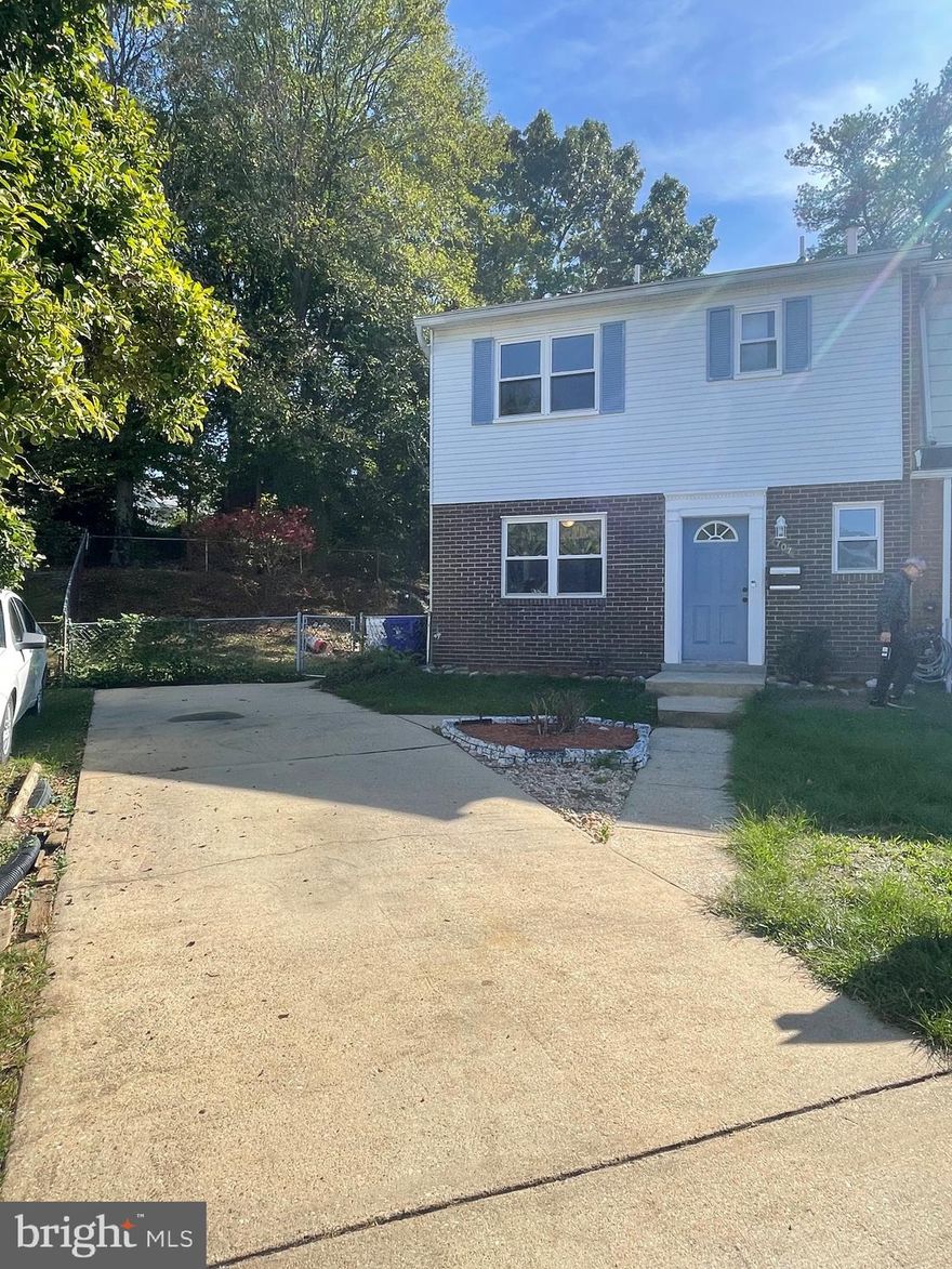 This is the townhouse you have been waiting for! Come home to a TOTALLY REFRESH and completely renovated end-unit townhome in the Laurelton neighborhood. This townhome is move-in ready with 3 bedrooms, 2 full bathrooms, and 1 half bathroom. This spacious home is perfect for any family size. Walk into a marble-floor main level to find the open and bright living room, a beautifully renovated kitchen with granite countertops, new appliances equipped with a stainless steel refrigerator, dishwasher, and gas cooktop; together with a bright powder room equipped with a shower. Walk out to a beautiful large garden and access the expansive greenery to enjoy summer living. Walk upstairs to find the master bedroom with an attached bathroom and two other spacious bedrooms, all updated with new carpets. Other updates include a new washer, dryer, water heater, AC, and furnace. Private parking on driveway. Minutes to 95, 295, the Town Centre at Laurel with shopping and entertainment, and easy access to the Baltimore Washington Airport. Don’t miss out on this opportunity to make this your new home. It won’t last long!  Note: HVAC and roof are less than two (2) years old.