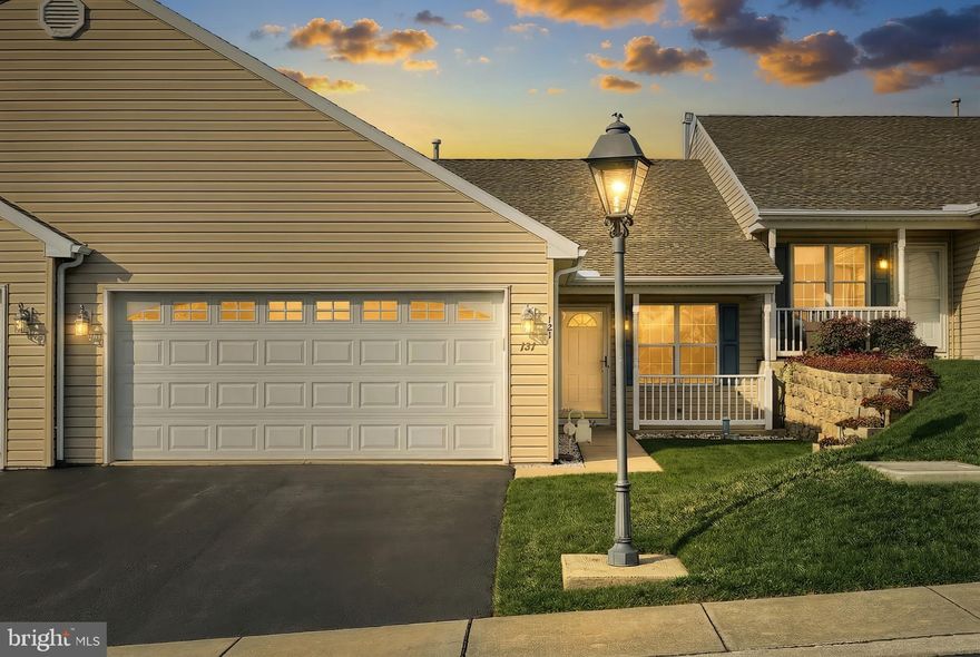 Nestled within the serene and exclusive Equine Meadows community, this well-maintained residence is designed for those seeking a refined lifestyle in a vibrant, age-restricted environment. With a minimum age requirement of 55, this community offers a peaceful retreat where you can enjoy the finer things in life. Step inside this beautifully crafted unit, built in 2002, and experience the perfect blend of contemporary elegance and comfort. The spacious layout spans 1,504 square feet, featuring finishes that create an inviting atmosphere. The heart of the home is undoubtedly the kitchen, complete with a three-seated breakfast bar, upgraded granite countertops/tile backsplash that adds a touch of luxury and invites culinary creativity. Equipped with high-end appliances, including a built-in microwave, electric oven/range, dishwasher, and refrigerator, this kitchen is a chef's dream. The convenience of a main-floor laundry area, featuring a washer and dryer, adds to the ease of daily living. Relax in the cozy living area, where a gas fireplace serves as a focal point, perfect for those chilly evenings. Windows adorned with tasteful treatments allow natural light to flood the space, creating a warm and welcoming ambiance. The community amenities elevate your lifestyle to new heights. Enjoy leisurely strolls along the jog/walk path, or take a refreshing dip in the indoor pool. The community center and party room are perfect for social gatherings, while the fitness center caters to your wellness needs. With maintenance-free living, including lawn care and snow removal, you can spend more time enjoying the activities you love. Parking is a breeze with an attached garage and additional driveway space, ensuring convenience for you and your guests. Equine Meadows is not just a place to live; it's a lifestyle choice that embraces comfort, activities, and community. This is more than just a residence; it's a place to create lasting memories.
NOTE: Monthly condo fees increase to $295.00 on January 1, 2026.