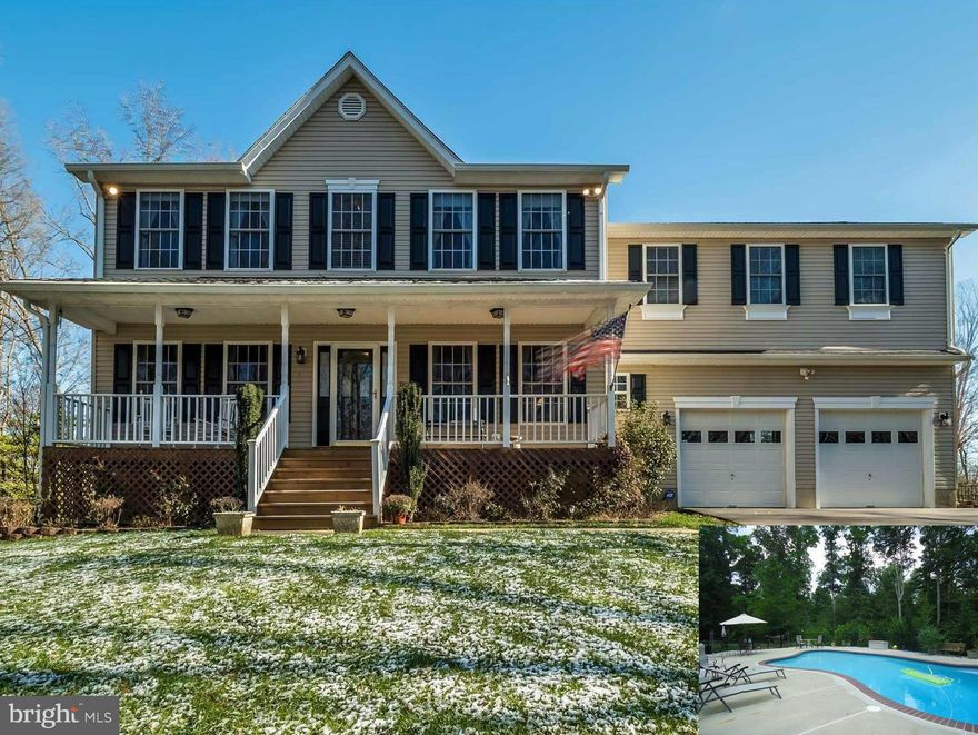 Very private lot & expansive updated home in Cox's Run!  Gorgeous heated pool, plenty of lawn, irrigation system, tiered decks.  Beautiful Owner's Suite w/Sitting Rm & FP, large MBA. Huge UL Laundry. Large Sunroom off FR, spacious KIT w/granite/SS appliances, Fireplace on each level!  Finished Basement w/Guest Rm & full BA, Rec Room. Great place to call home + convenient location! Home Warranty.