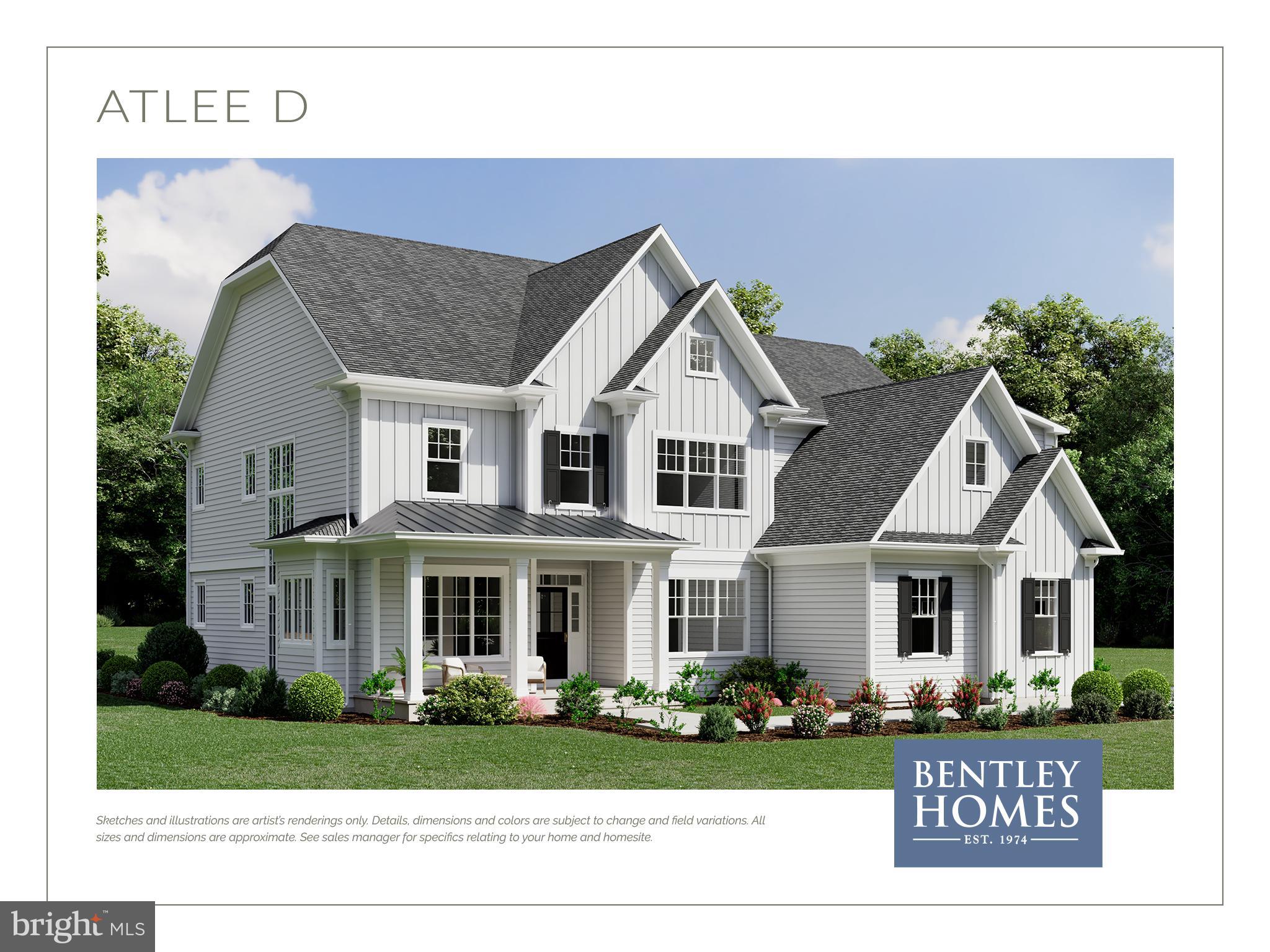 Now is your chance to purchase a gorgeous new construction home in Great Valley School District! The Atlee Model is built by the renowned Builder, Bentley Homes and will be situated on more than 2 acres of land in beautiful Willistown Township! This popular floor plan offers 4000+ square feet of living space. It includes 4 bedrooms and 3 and a half baths, a 3-car attached garage and a full foot-print basement. Get in pre-construction in order to customize all of the special finishes that will create your dream home. Bentley Homes has a reputation like no other. Starting in the home building business over 50 years ago, their reputation precedes them for both quality and craftmanship. All of their models include high-end finishes and open floor plans and the flexibility to meet your lifestyle needs. **Photos are of different completed models by Bentley Homes and may show options that are not included in the base price.**