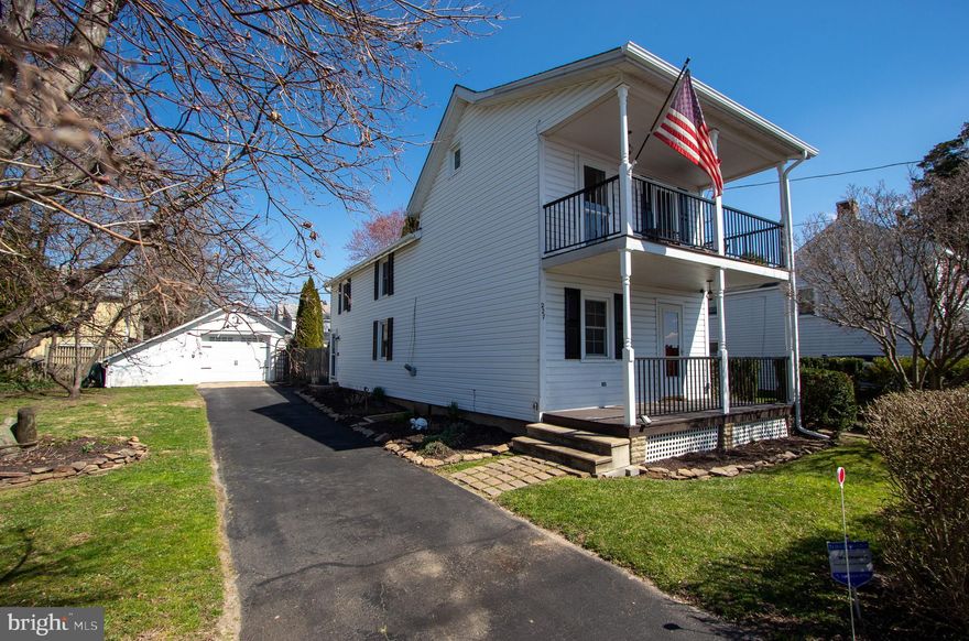 227 Bank St is your opportunity to own a piece of history in the quaint town of Chesapeake City Maryland. Located right off the C&D Canal this property is the perfect combination of historic charm and new functionality. Built in 1900 this home has many updates including a new roof, updated electrical, tankless water heater, crawlspace encapsulation with dehumidifier,  garage door with opener, and metal porch railings all within the last two years. Prior updates include the double pane windows, kitchen appliances, and HVAC system in 2020 ( Electric Heat-Pump). Original hardwood floors, charming spiral staircase, and a beautiful view of passing ships on the canal are sure to impress. For biking and walking enjoy the 14-mile paved trail winding along the canal, then relax right across the street at Schaefer's Canal House Restaurant and Bar. Village Center Zoning (VC). Mixed uses allowed including residential, recreational, and commercial. Eligible for use as a primary residence, second home, long-term or short-term rental (VRBO/Air BNB), office space, storefront/shop.  Schedule your appointment today!