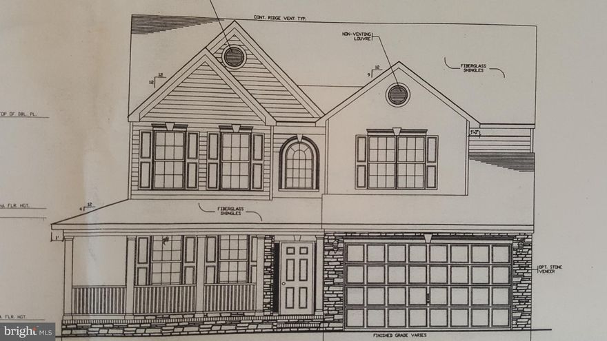 Under construction now, ready in June! This is a brand new design,open concept, THE DELMARVA with full front porch! You will love this plan! 4 bedrm, Full basement, Huge entertaining space,HUGE sunroom with granite breakfast bar and center island, SS appliances, upgraded cabinetry and granite and more! . Only 2 lots remain!