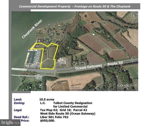 Vacant Land For Sale - 1700 Ocean Gateway Gtwy<br/> TRAPPE, MD 21673