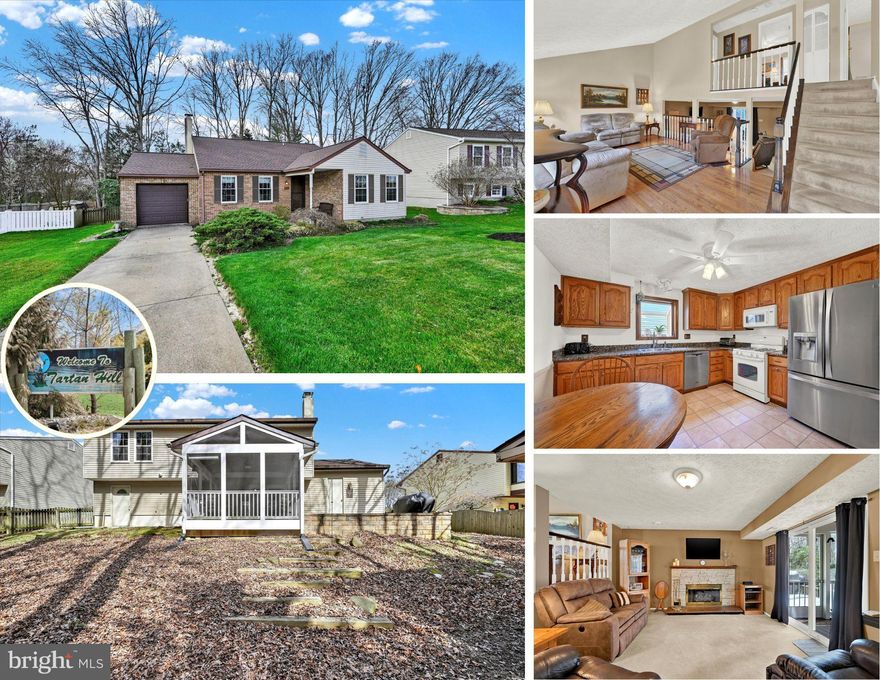 Step into this lovely home nestled on a cul-de-sac in the picturesque Tartan Hill community of Perry Hall. This charming 3-bedroom, 2.5-bath split-level abode welcomes you with open arms. As you enter, you're greeted by a spacious living room adorned with vaulted ceilings, leading seamlessly to the cozy lower-level family room, complete with a gas fireplace for those chilly evenings.

The heart of the home, the eat-in kitchen, features granite countertops, ample storage with pantry, and generous prep space, making it a haven for culinary enthusiasts accompanied by the formal dining room.  Upstairs, retreat to the primary suite featuring a walk-in shower, while two additional bedrooms and hall bath offer comfort and versatility.

Entertainment options abound in this home's lower level, featuring a delightful family room, a convenient office nook, and access to the tranquil rear screened porch with ceiling fan, where you can unwind with your favorite book amidst the soothing rustle of leaves. Step outside onto the ornate patio, connecting seamlessly to the garage, providing both convenience and functionality.

Embrace the vibrant lifestyle of Perry Hall, where convenience meets community. Explore nearby schools, restaurants, and shopping destinations, including the renowned Avenue at White Marsh and White Marsh Mall. Indulge in outdoor adventures at Honeygo Run Regional Park and Community Center, or simply take a leisurely stroll through the neighborhood.

With updates including a new roof in 2018, HVAC system in 2015, storm door in 2015, kitchen cabinets in 2005, granite counters in 2012, and a water heater in 2021, this home offers modern comfort and peace of mind. Easy access to I-95 and I-695 ensures stress-free commuting, making every journey a breeze.

Don't miss the opportunity to make this exceptional property your new home sweet home. Schedule your visit today and start envisioning the limitless possibilities that await you in this Perry Hall treasure.