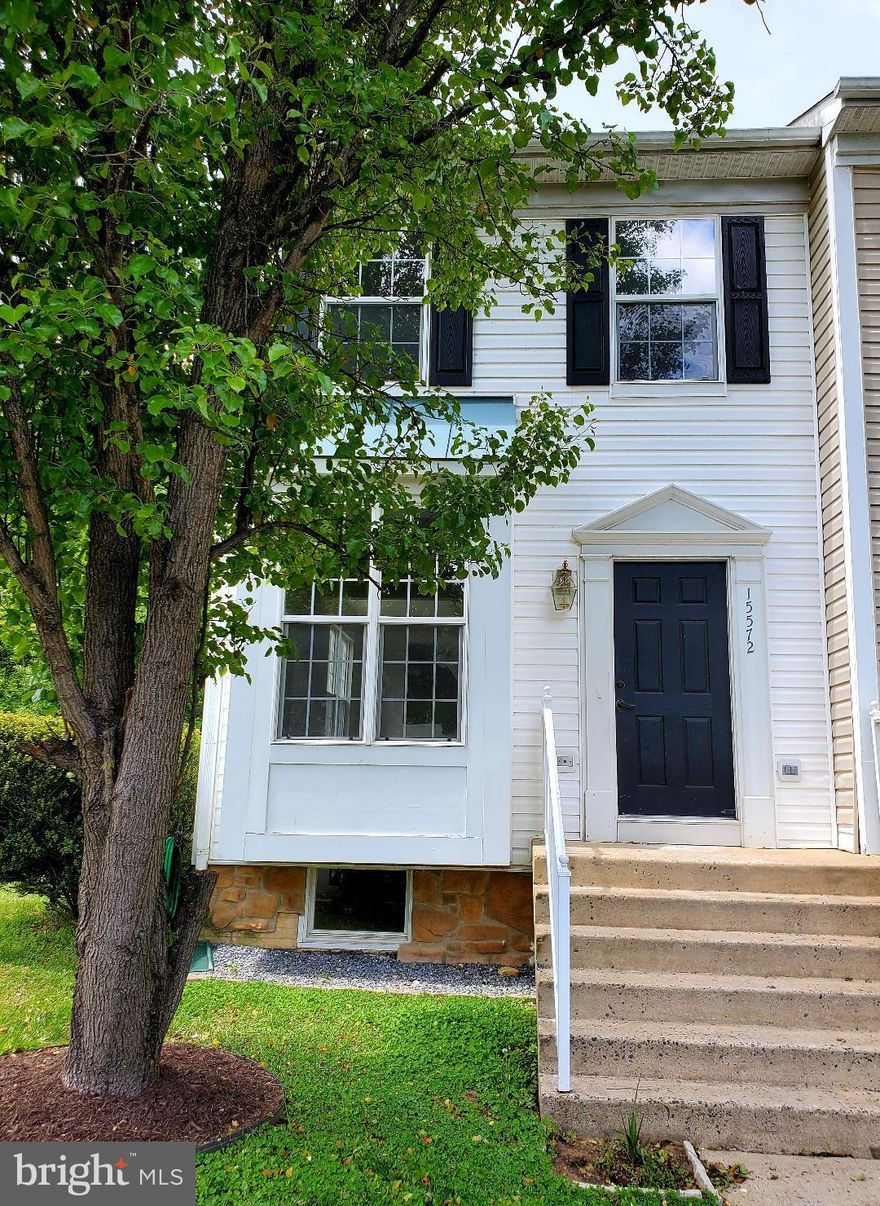 This beautiful end unit townhome is located in the sought after Ashland community. It has 3 bedrooms, 3 full bathrooms, and a half bath. That's right, 3 FULL bathrooms! New carpet and paint throughout! New vinyl siding on all three sides! On the main level, the front door opens to a roomy living area. The spacious kitchen provides a large breakfast area, and offers sliding door access to a future deck you can build when you move in. The dishwasher is brand new! A half bath is conveniently located near the stairs. Upstairs, you'll find two bedrooms,  each with its own full bath, with a cathedral ceiling in one of the rooms. Windows on all three sides of this end unit provide an abundance of natural light. Enjoy a finished second living area in the basement, as well as the 3rd bedroom and 3rd full bath. Laundry is also located in the basement. The walkout basement leads to a grassy yard that faces nothing but trees. A short walk through the trees leads to a small creek. HVAC updated 2yrs ago, washer/dryer less than 3yrs ago, water heater less than 5yrs ago. Alarm system installed, not currently used, conveys as-is. Three Otters Place is not a through street, so you will have no through traffic to worry about. The amenities provided by this charming community include a pool, club house, tennis courts, basketball court, and a playground. This home is conveniently located near plenty of shopping and dining options to enjoy, with Lake Montclair Center and Fortuna Village Center just minutes away. You'll have  easy access to main commuter routes like I-95, Rt 1, and Rt 66. Hand soap and hand sanitizer is available to use in the kitchen. Please use the provided shoe covers to protect the new carpets.