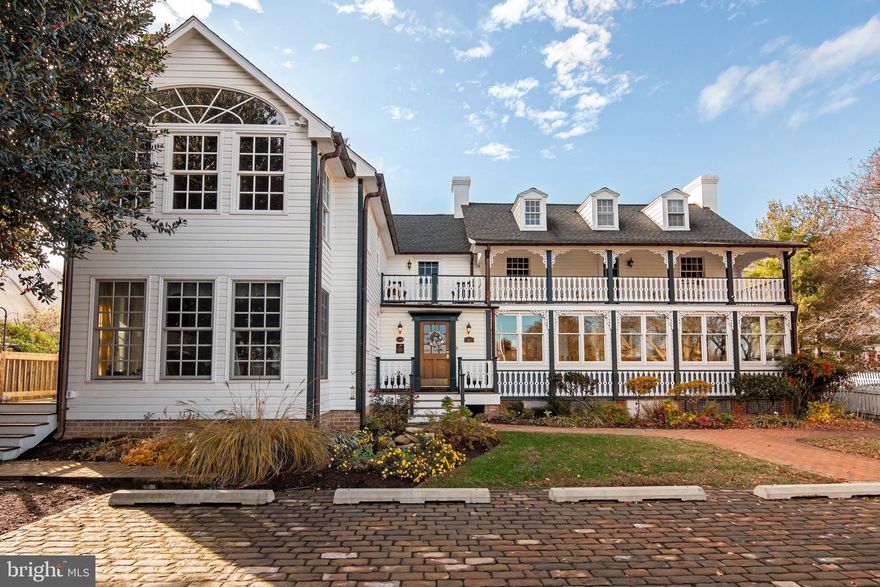 The Spectacular and Successful 7 Bedroom/7.5 bath waterfront residence located on one of St. Michael's most desirable locations.  The renovations, design and craftsmanship leave no stone unturned.  Recent renovations and improvements include roof, windows, electric and plumbing, wood siding, main sewer line, commercial grade appliances, kitchen cabinets, 3 propane commercial water on demand units and insulation. Each bedroom has its own marble bathroom.  Conveniently located in the heart of St. Michaels allows one to enjoy all of the historic town's attractions, restaurants , marinas and shops.  Additional features include dock , patio, and decks. There appears to be plenty of room for a waterside in-ground pool.  * This  magnificent property is currently being  operated as a licensed Bed and Breakfast but can easily be converted back into a beautiful single - family residence.