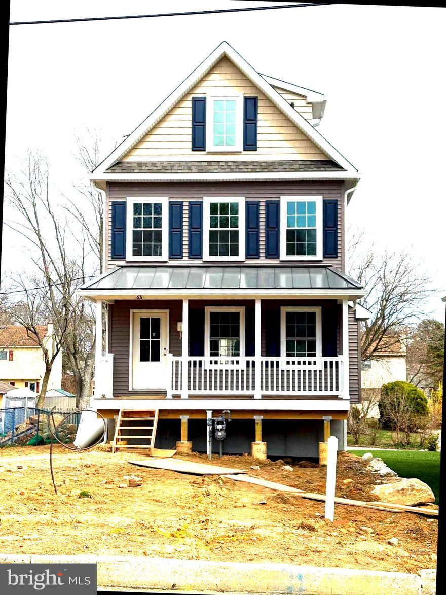 New construction in Upper Providence Township within walking distance of Media Borough's State Street.  Approximately one block to Cherry Street Field and just a few more to Barrall Community Park.  This 5 bedroom, 5 bath home is a McKenna Simpson creation currently under construction. This 2460 square foot home in the "Season Streets" of Upper Providence has another 700 square feet of finished space on the lower level.  There is room to grow in this 5 bedroom (3 on the 2nd floor & 2 on the 3rd floor),  3 full bath (TWO with tub) and 2 powder room home with lower level laundry.   The partially finished walk-out basement leads to the backyard and optional off-street parking.  The covered front porch and sizeable back deck ensure plenty of time to be outdoors.  Enjoy the gourmet kitchen with center island, pendant lighting, quartz counters, and designer backsplash - a chef's kitchen as beautiful as it is functional.  Kohler fixtures, Century Avalon cabinetry, Bosch dishwasher, Fisher & Paykel panel refrigerator, 6 burner GE gas range, Zephyr Tornado hood & Sharp drawer microwave complete your appliances. Recessed lighting, ample counter space and plenty of storage make the kitchen easy to organize.  The large deck directly accessible from the kitchen allows for indoor/outdoor entertaining and use.  Hickory hardwood flooring and large windows throughout provide a warm feeling and natural light.   In addition to the kitchen, the main level includes a dining area, living room and gas fireplace with remote control.  3 bedrooms on the second floor include a primary with en suite full bath and 2 additional bedrooms that share a full bath.  2 more bedrooms on the 3rd floor are served by a third bath with tub/shower  The HVAC system by York is easily accessible through the lower level utility room.  In addition to a large laundry room on the lower level, the walkout basement includes a home office and recreational/entertainment/play space.  This home has a high efficiency gas furnace with direct fired hot water heater to ensure an (almost) endless supply of hot water.  The rear of the property is accessible by Hare Street and allows for optional off-street parking.  Please note:  the real estate taxes and assessed value are estimates only and will be finally determined if and when the property is reassessed.  As with each McKenna Simpson project, 611 Summer Street is being thoughtfully constructed by master craftsmen using only the finest materials.