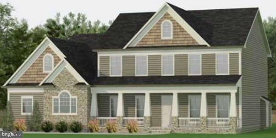 *NEW CONSTRUCTION* The Redwood is one of  many models offered. Also if you have your own floorplan, we can do that also. The Reserve at Mullica Hill is a single family home community consisting of 16 lots ranging from .5 acres to 3.69  acres. Pricing starting in the mid $800's.
All front elevations to have water table stone, vertical siding, depending on model, board and batten or shaker style siding in areas.