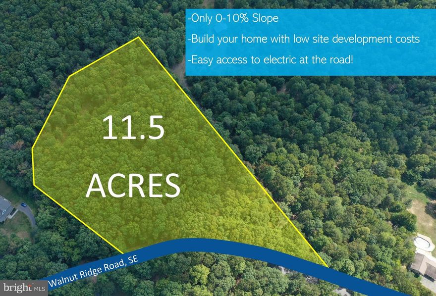 Prime Building Lot!  A hard-to-find spacious LEVEL lot, ready to build!  Easy access via all paved roads, this 11.5 acres is situated within minutes of Cumberland and has less than 10% slope throughout almost the entire acreage.  The home site opportunities within this lot will leave you with low site development costs (low clearing costs, low driveway costs and low dirt import/export costs) to build your dream home for less AND electric is already run to the property.