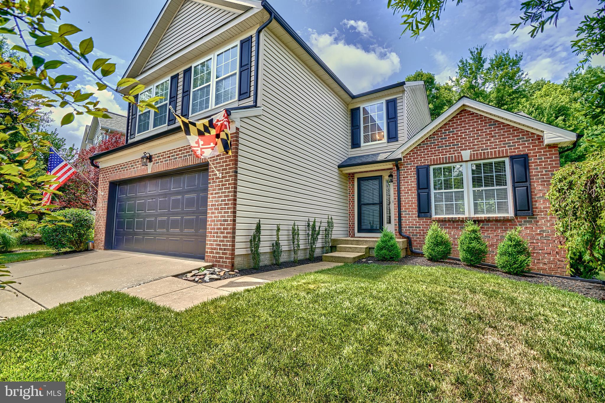 Unique to the development!! Black gutters and insulated garage door make this home "Pop". 4 Bedroom 3 1/2 bath with finished basement. Kitchen renovations include but not limited to Granite Countertop and stainless steel appliances . Spanish hardwood floors in family,living and dining rooms. Roof installed 5 years ago when solar panels were reinstalled. Upgraded composite deck with retractable power awning overlooks community woods and 12 hole. Professionally finished basement includes den currently used as 5th bedroom, great room and exercise room, and storage room. Community amenities, including a pool, tennis courts, and playground.