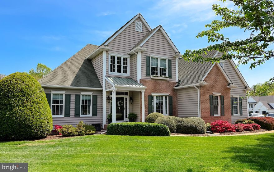 Stunning custom built colonial on a 1.27 acre corner lot.  This home is a dream come true.   As you enter the foyer the hardwood floors lead you throughout the main level of the home.  The gourmet kitchen includes upgraded cabinets, granite counters, upgraded appliances, cook top and wall ovens.  The breakfast area has views of the back yard and access to the study/den/office off the kitchen and also includes access to the back yard.  The main level primary bedroom features hardwood floors, walk in closet and a tray ceiling.  The primary bathroom has been fully remodeled to include tile floors, free standing soaking tub, shower with rain head water feature and dual vanities.  Main level laundry and utility room for easy access and convenience.  The open concept two story family room with site lines to the kitchen and breakfast area is perfect for entertaining and hosting gatherings.   The family room has a gas stone fireplace and lots of natural light.  The formal dining room is spacious and includes hardwood floors with access to the kitchen and foyer.   As you reach the top level of the home, there are 3 additional bedrooms and a hall full bathroom with dual vanities and a separate tub area.  But the best is yet to come....the back yard is your own private oasis.  Step outside to the two tiered patio with  professional  landscaping and exterior lighting.  The in ground salt pool water is open and ready for the swim season.  Get your bathing suit ready and move right in.  The outdoor pavilion won't disappoint.  The stone fireplace, built in barbeque/kitchen and bar create the perfect outdoor setting that will make you feel like you are on vacation every day.  Additional features include Xfinity fiber optic cable, fencing around pool and patio areas, additional attic storage, large outdoor shed and a 2 car side load garage.  Easy access to Route 235 for those commuting both North and South.  Close to schools, shopping and other area amenities.  Make your appointment today so  you don't miss out!