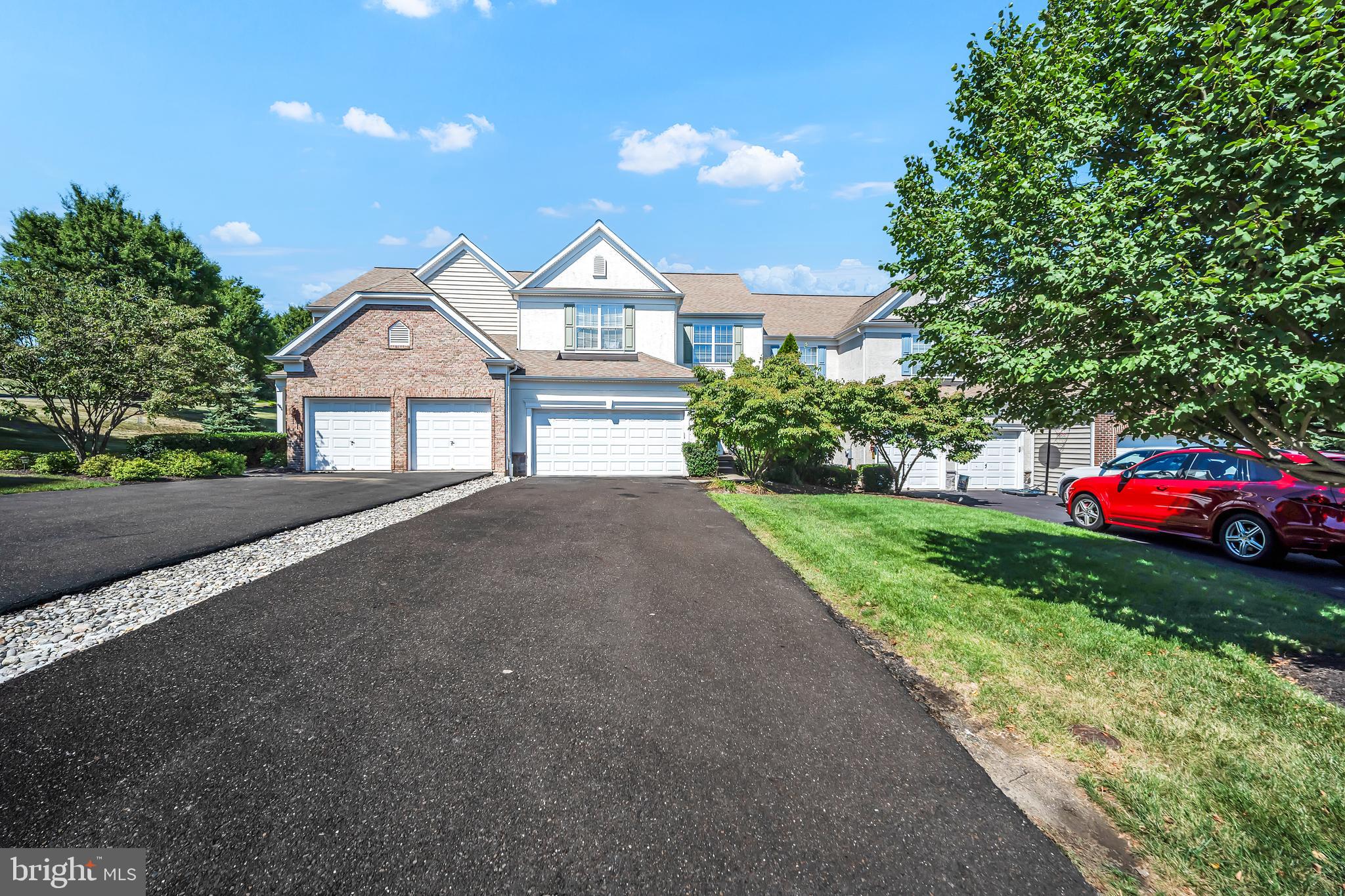 Unique, large (2580 Sq. feet), 2 car garage townhouses located in the Bridge Valley at Furlong community. This home has been beautifully and tastefully appointed and meticulously maintained. Foyer entry with hardwood floors and roomy closet fallowed by beautiful living room with electrical fireplace. High ceilings and careful design with architectural details create a spacious and welcoming home. The open floor plan is great for entertaining, with the comfortable kitchen open to the family room. Granite countertops and a large center island, expansive cabinetry and a sunny morning room creates gathering place for your guests and family. Upstairs, the master suite features a luxurious bath with soaking tub and glass enclosed shower, walk in closet and sitting room. Two additional bedrooms share the hall bath.
The finished basement makes a wonderful game room, media room or exercise room. Mechanically, this home is also in excellent condition with natural gas heating and hot water and newer air conditioning system.
The composite deck looks out over the spacious backyard. No neighbors’ yards behind-just lush lawn that you don't have to mow!
