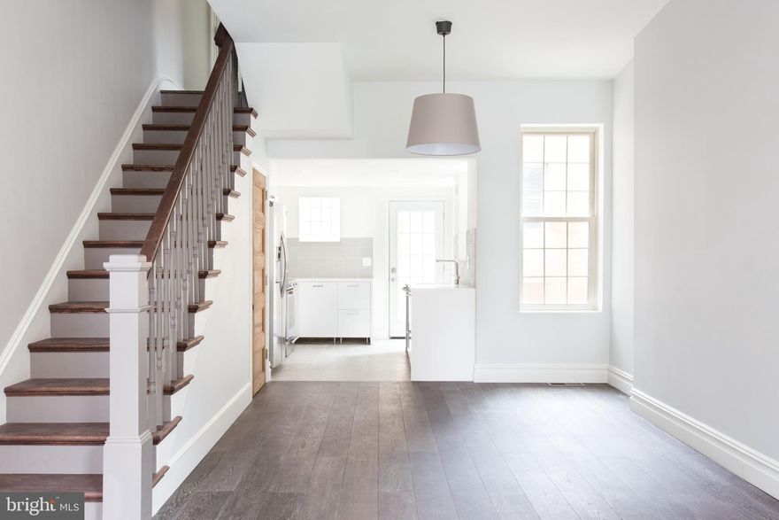 Available June 1 !!    A super elegant 3-story brick Northern Liberties 3 bedroom 2 full bath home, with incredibly charming street views, curb appeal, and a lovely original cornice.  238 Fairmount Avenue is custom designed by the owner, with a fabulous flair for European style and sophistication. Tailored luxury defines the details of this pristine and timeless renovation. Every room is bright and calming. An overall Zen feeling perfectly describes this wonderfully located home. Features we love include Hardwood flooring by Provenza,  monochromatic Krion pure white countertops from Porcelanosa, authentic Italian tiles imported from France, and a shimmering Blanco faucet, in the kitchen. Spanish tile floors in the bathrooms. Feast your eyes on pendant lighting from France, ceramic door knobs, original woodwork, and paneled doors, for a touch of the old world. Other notable amenities include a whisper soft stainless ceiling fan, full-size washer and dryer, central air, forced hot air heat, and gas cooking! Tall ceiling heights and large integrated rooms make for beautiful proportions throughout and fit all of your furnishings and decor. The chef’s kitchen is magnificent, with stainless appliances and a vented range hood; direct patio access makes your grill-to-table cooking experience seamless. The second outdoor space is a lovely upper-level wood deck.   The bedrooms are very spacious with ample closet space especially the master suite level with an incredible walk-in closet and huge master bath !   This location is walkable to everything you desire, including shopping, entertainment, fine and casual dining, arts, music, fitness, and parks. Located in walking distance to Standard Tap, N 3rd St Restaurant, multiple local fitness spots sand amazing cafes all up and down 2nd and 3rd st.   Amazing neighborhood parks in immediate walking distance such as Liberty Lands Park and garden and Orianna dark park. . Shop at a moment’s notice at Acme or small grocery stores such as 3 J’s, or browse the numerous gift shops peppered throughout the neighborhood. Coffee shops such as Cafe La Maude, Dolce, Higher Grounds, and One Shot, are just steps away, as well as local entertainment including North Bowl and The Fillmore. The El Stop at Spring Garden can take you to Fishtown or Center City in a blink of an eye. Ben Franklin Bridge, I95, and 676 are a breeze to access. We know you will fall in love with this welcoming and comfortable home, in a highly desired neighborhood. Come visit today and share your thoughts. Applicants to make 3x the monthly rent in verifiable net income, credit history to be considered, no evictions within the past 4 years, and must have a verifiable rental history with on-time rental payments.  Current occupant is there until the end of May.