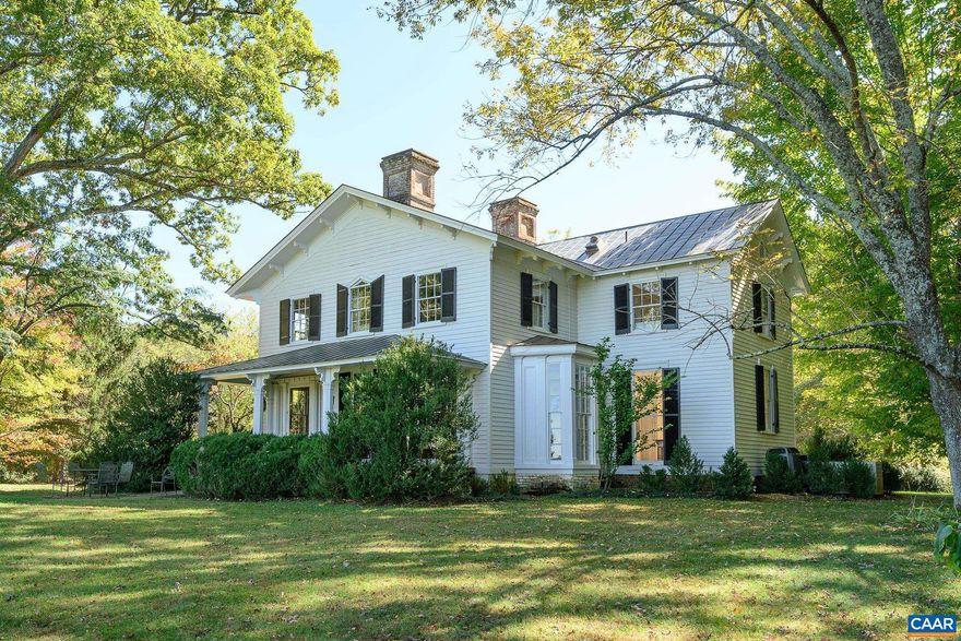 c.1856, Oakleigh is a beautifully renovated, turn-key country estate in the heart of the Green Springs Historic District.  The property includes 149 manicured acres with 2 ponds. The home enjoys total tranquility, with no road exposure whatsoever.  It has been carefully modernized and renovated over the last 30 years by the current owners and includes 3 bedrooms, 2.5 bathrooms and endless charm.  Truly, this home is Architectural Digest- worthy!  Other structures include a smokehouse, horse or livestock barn, chicken coop and large workshop/equipment shed, which could be finished as a guest house.  All dependencies have water and electricity.  Wonderful boxwood ringed vegetable garden.  Under Conservation easement with 1 division right.  There is an excellent building site with mountain views and tucked well away from the main residence.  25 mins to Charlottesville and 40 to Richmond.  Fiber optic!,Painted Cabinets,Solid Surface Counter,White Cabinets,Fireplace in Bedroom,Fireplace in Dining Room,Fireplace in Foyer,Fireplace in Living Room