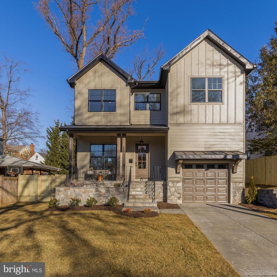 Welcome to 859 N Lexington Street, a stunning new construction in one of Arlington’s most sought-after neighborhoods, feeding into a highly regarded school pyramid. Built by locally renowned Old Creek Homes, known for their exceptional craftsmanship and high-quality builds, this home is designed for both everyday comfort and effortless entertaining. It offers 5 bedrooms, 4.5 baths, and a fully finished basement with a dedicated gym/bonus room—ideal for modern living.

At the heart of the home is a designer kitchen showcasing high-end appliances, custom cabinetry, and premium finishes, perfectly suited for hosting family gatherings, holidays, and casual get-togethers. Open living spaces flow seamlessly, offering the ideal balance of connection and privacy.

The main level features 10-foot ceilings and an open, light-filled layout, complemented by a separate office perfect for working from home. A thoughtfully designed mudroom adds everyday functionality, while the garage includes additional storage space above, ideal for seasonal items and gear. The upper and lower levels feature 9-foot ceilings, dedicated laundry room, spa bathrooms and so much more, creating an airy, spacious feel throughout.

Enjoy an exceptional lifestyle with Bluemont Park and Bon Air Park just steps away, providing miles of scenic running and biking trails along the Custis and C&O networks. Walk to Ballston for dining, shopping, Metro access, and enjoy an easy commute to DC, Tysons, and beyond. From summer evenings in the park to beloved neighborhood traditions like Halloween parades, this close-knit community delivers the very best of Arlington living.

This is elevated Arlington living—where location, lifestyle, and luxury come together.