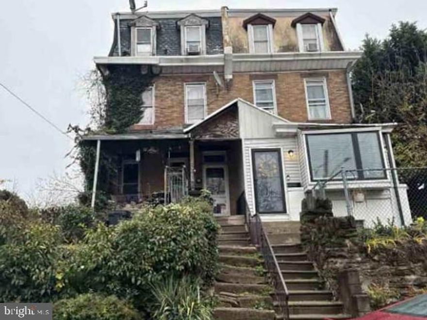 Auction Property. AUCTION/OCCUPIED. Buyer will be required to sign a occupancy declaration. 1920 built 4-bedroom, 2 bath single family home has approximately 2,160 square feet of livable space on a 3,000 square foot lot in North Philly’s Olney’s neighborhood with train access in a 5-10 min walk. Property is sold “as is” with NO property disclosures, NO inspection reports, NO interior photos, NO lease in place, NO access- The seller does not represent or guarantee occupancy status. NO VIEWINGS of this property. Please DO NOT DISTURB the occupant. Buyer is responsible for obtaining possession of the
property upon closing.