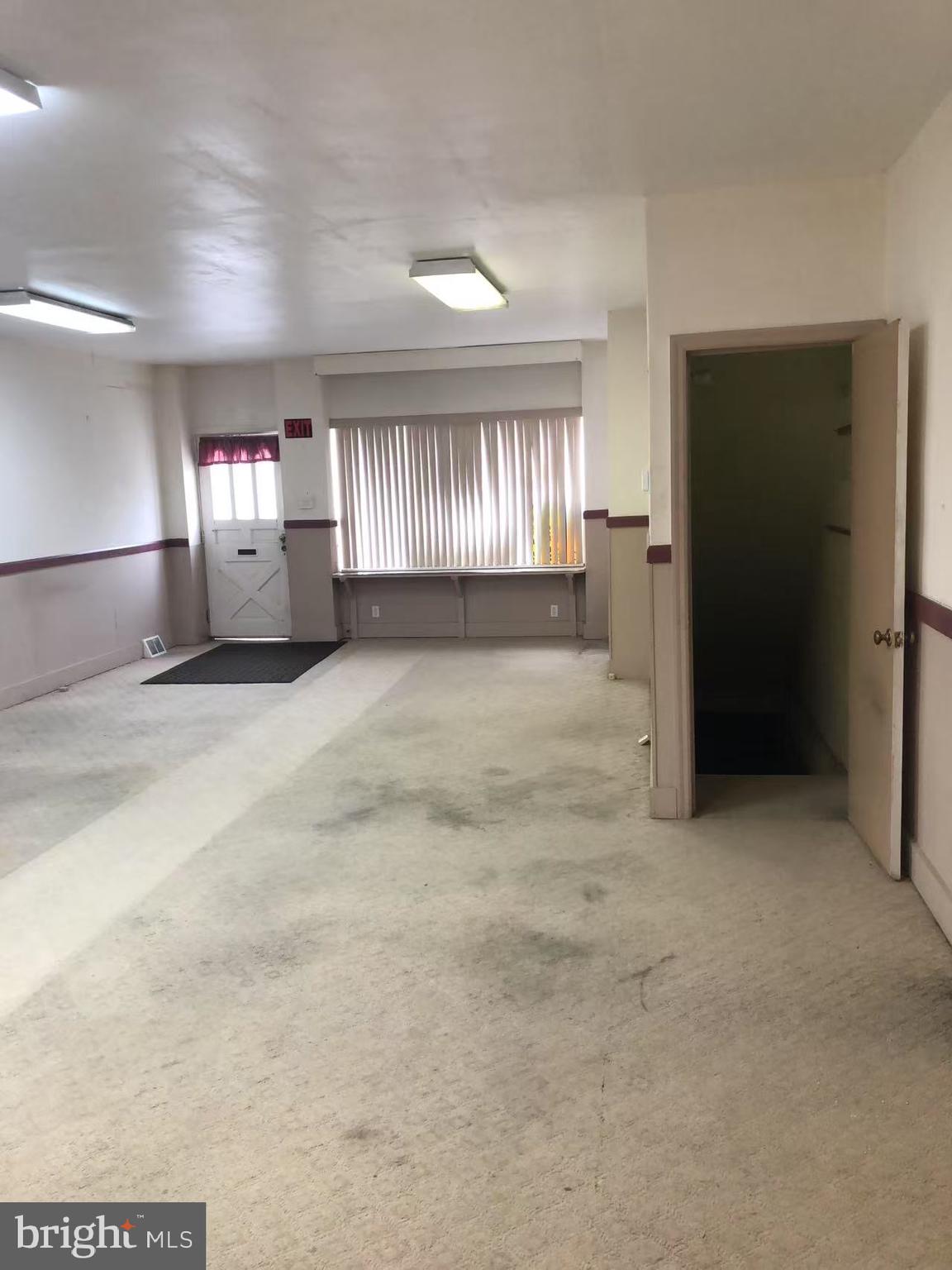 Office space for lease on the main busy street First floor and basement for lease. Tenants pay water, gas and electric. Credit check and income check verification