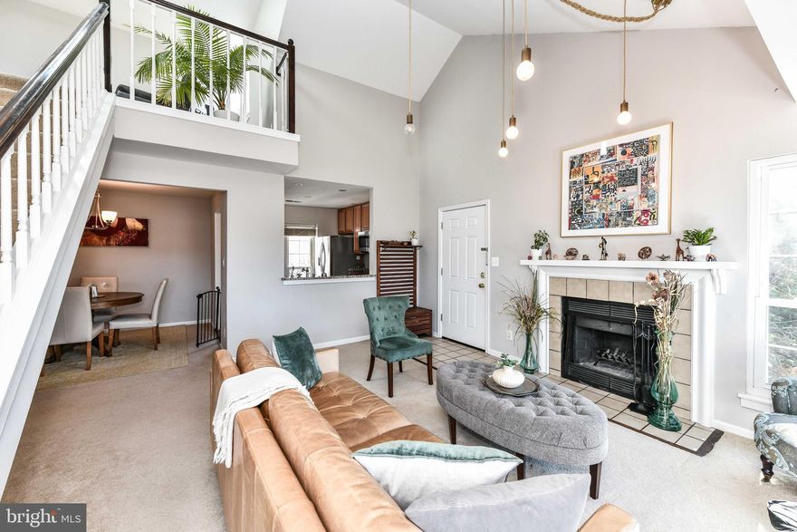 Awesome End-Unit 2BR, 2BA home in Pinecrest community*Neutral paint colors, crown molding & lots of natural light throughout! Open Living Room with high ceilings, cozy wood-burning fireplace-decoration only- features sliding glass doors to balcony*Formal Dining Room off living room leads to kitchen*Updated kitchen with ample 42" cabinetry, granite counters & Stainless steel appliances*
Upper level features large loft with skylight provides fantastic additional living space*Nicely sized primary suite with walk-in closet + double closet, dressing area & private bath*Second Bedroom with second, updated full bathroom*
*Assigned Parking*Excellent location offering nearby golf course, community pool & 35 acres with ponds, trails & nearby shops*Minutes to 495 & 395, 9 miles to Reagan Airport!

Available for lease 6.1.23*