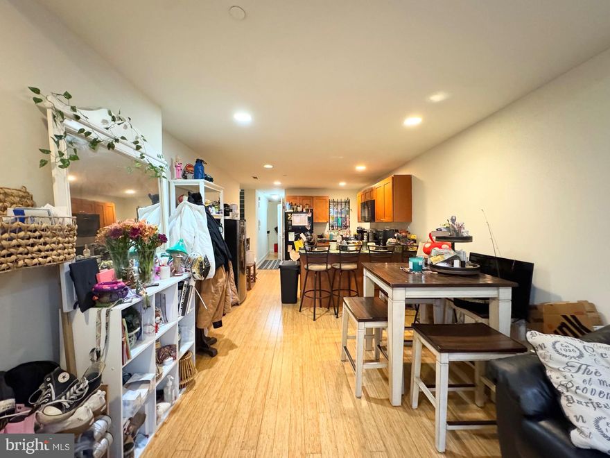 Welcome to apartment 1 at 1131 W Nevada Street! A beautiful and spacious bi-level 4 bedroom, 4 bathroom apartment with a huge private backyard area. Located just two blocks away from Temple University's Main Campus. The apartment entrance is located on the first floor. As you walk into the living room you will notice the open floor plan between the living room and the kitchen. The kitchen features a modern design with a sleek island for countertop dining. In the back of the first floor is the first bedroom and full bathroom. Washer and Dryer is also located in the hallway of the first floor. The lower level consists of a secondary living area, 2 bedrooms, and 2 full bathrooms. And on the 2nd floor there is the master bedroom with its own full bathroom. Central heat & AC in the apartment. Easy to show, schedule your tour today! Available first week of August.