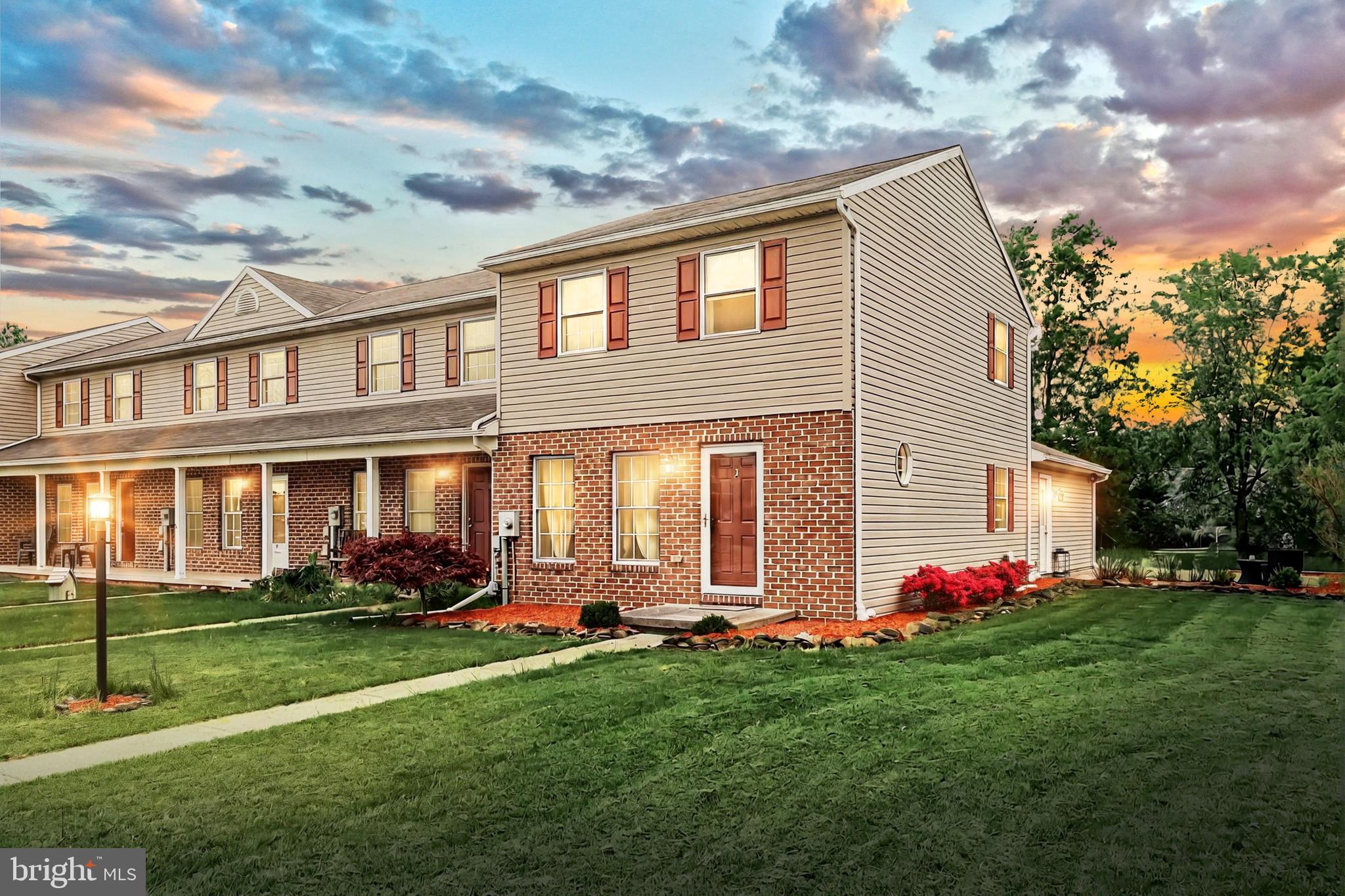 Wonderfully cared for end unit Townhome in Colonial Ridge in Gettysburg. The home has a .24 Acre grassy lot with a paver patio and fire pit for your enjoyment. 2 bedroom, 1.5 bath with a large basement with laundry and storage. Around back is a one car garage (with extra shelving and space) with a paver and cement driveway and lots of parking. First floor has hard wood floors, and an updated kitchen and dining area. What a nice opportunity and a lovely spot. Come take a look!
