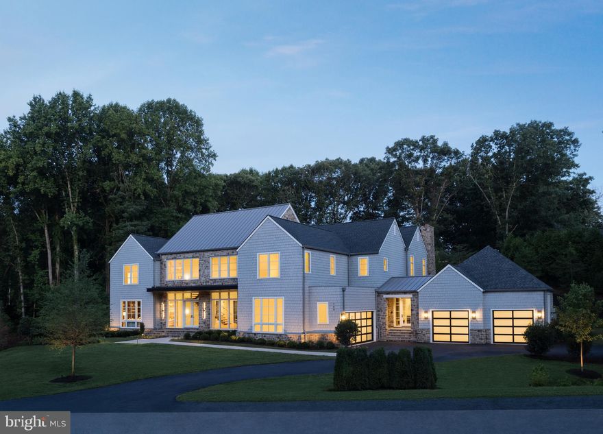 Artisan Builders is offering a newly built custom home
Located at 780 Falls Farm Court in Great Falls, Virginia. This home, designed
by Harrison Design, is a three-level, 10,306-square-foot home
featuring an upper-level primary suite with three additional en-suite
bedrooms, a main floor with dual home offices, gourmet kitchen
with butter’s pantry with induction oven, and mudroom. The lower
level includes an exercise room, golf simulator, and bar. The model’s
outdoor spaces include a pool with automatic cover, fire pit, shower, kitchen, and two
separate two-car garages.  Other features include, open stair with glass railing, wide plank engineered flooring, lawn irrigation, and elaborate landscaping.  This new community of Falls Farm, offers 14 two+ acre lots. Each mature estate features rolling hills,
full-grown trees, and enough square footage for unique and spacious
pools, sports courts, and more.  Other building lots available