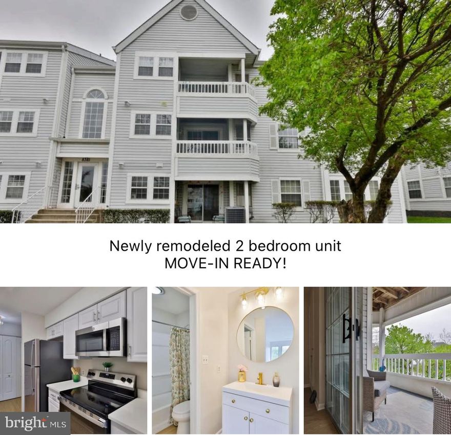 LOOK NO FURTHER - MOVE-IN READY virtually new 2 bedroom, 2 bath condo is available for its new owners! The home offers NEW paint, NEW Luxury Vinyl Plank flooring, NEW Carpet, NEW kitchen cabinets, NEW appliances, NEW Quartz countertop, NEW bathrooms, NEW light fixtures throughout. The living room is spacious, both bedrooms are great size (primary bedroom w/ a walk-in closet), separate dining room area is off kitchen. The covered balcony is a wonderful feature * * * at this community you don't have to ever pay for another water bill (included in condo fee). Secured entry to the building - reserved parking space! The community offers outdoor swimming pool and clubhouse. The entire community is getting a facelift currently  * * * The community has central location - close to highways, shopping and dining * * *