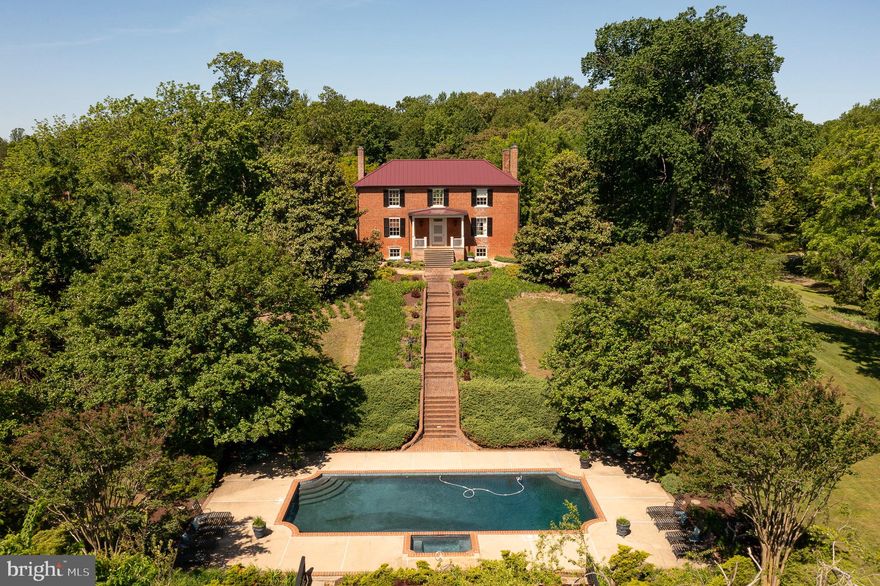 "LAVUE" Named for its spectacular view of 3 counties. Built in 1818 by George Alsop, Lavue is listed on the Virginia Landmarks Register.  The house and surrounding 60 acres are impeccably well kept.  The location is private yet very close to shopping at Cosner's Corner, the VRE station, and Spotsylvania Hospital.  

The original house is a typical antebellum four over four with a full basement.  The exterior walls are five bricks thick and a combination of Flemish bond on the front and American 5-course bond on the rear.  The hip roof is standing seam tin and was replaced in 2021 along with the heating system.  There are 4 chimneys with 3 fireplaces each, 2 have been converted to gas.  In 1834 an 'L' shaped addition was built.  The main house has a total of 3,400 SF of living space with 4 bedrooms, 3 full baths, and 1/2 bath.   The floors are original random-width heart pine.  There are massive pocket doors. The plaster walls have intricate stenciling believed to have been painted in 1830.   The English basement has slate flooring in the kitchen and the original brick floor in the bedroom area.  

In addition to the main house, there is a 2 bedroom guest house (with a good rental history, approximately 1,800 sf).  A 6 stall barn, several turn-out pastures, cleared trails, a well-stocked pond, equipment shed, and a gunite in-ground pool and pool house with changing room.  

The location, view, quality, condition, and amenities are a rare find!

Tax record is for the 10 acre parcel.  50 acre parcel is TM#37-A-41F

For the  buyer who is looking for all the amenities with the convenience this is a must to see!! And if you want a little less acreage - the owner is willing to consider selling a smaller parcel.