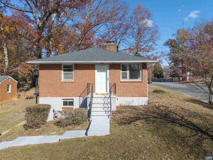 Welcome to this darling and cheery 3 bed/1 bath brick bungalow nestled in the heart of Charlottesville's sought-after Locust Grove neighborhood. Lovingly maintained by the same over since constructed in 1957, truly ONE of a KIND one level living. Inside you'll find original hardwood floors, wood burning fireplace in the living room, eat-in kitchen, TING (fiber internet) and a blank canvas for the 1,000 sf basement. The large flat backyard lends itself to outdoor activities, entertaining or expanding the home! Convenience abounds with a City bus stop across the street and Northeast park just a few blocks away. The Locust Grove neighborhood is centrally located to all things Charlottesville from the downtown area, Pantops (Martha Jefferson Sentara hospital, UVA medical and grounds. This property is READY for a new owner or investor, quick closing possible!,Wood Cabinets,Fireplace in Living Room