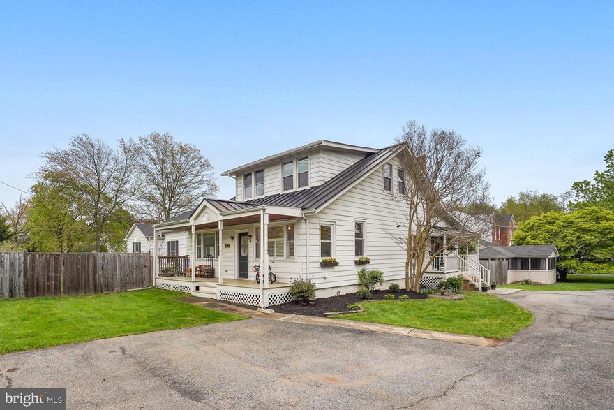 Welcome home to this wonderfully renovated modern  six bedroom farmhouse!! Homes like this don't come along very often! This is not a cookie cutter subdivision home! Lovingly renovated from top to bottom and located in a beautiful quiet cul-de-sac, it features high ceilings, exposed brick and built-ins, which adds to the charm! Master suite and laundry on main level make this a really "modern" home. The outdoor space is magnificent and includes in-ground pool and separate screened porch/patio room complete with fans and television for some of the best outdoor entertainment ever! In addition, the home features a Trex deck with designer handrails and it's fenced for peaceful privacy! The metal roof was added in 2018 and the Architectural shingled roof was added in 2018. The renovated and updated kitchen features stainless steel appliances, GE Cafe stove with 5 gas burners and soapstone counter tops. Other recent improvements include the appliances and the heating and air conditioning were updated in 2011 & 2014. *$1,000 in closing costs paid by Prosperity Home Mortgage when using Preferred Lender, Ryan Reeves: 301-252-6477*