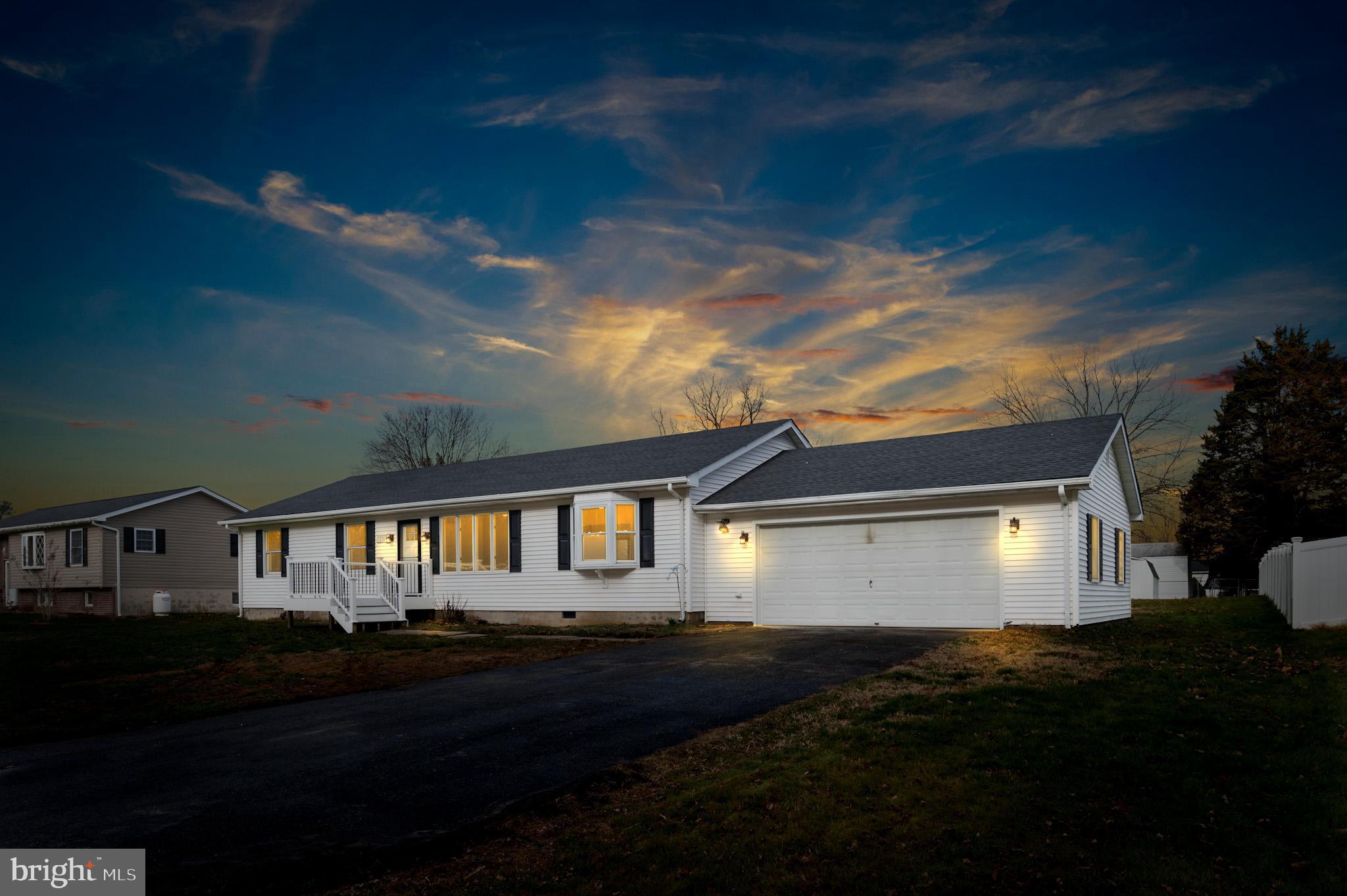 **MULTIPLE OFFERS RECEIVED! HIGHEST & BEST OFFERS DUE WEDNESDAY JANUARY 11, 2023 NO LATER THAN 5PM**One level living in prime Middle River Maryland location. This newly renovated 3-bedroom, 2-full bath One level ranch style home with 2-car attached garage offers just under 1,600 square feet of finished living space, situated on just under a half-acre flat lot and located on a quiet dead-end street. This stunning home with an open floor layout, features brand new rustic hardwood floors throughout main level and new carpet in bedrooms, a fully remodeled En-suite primary bathroom, new roof with 25 -ear architectural shingles, fully remodeled kitchen with brand new stainless steel appliances, granite counters and soft-close white shaker cabinets, new front porch with composite decking, relaxing back deck with composite decking, large laundry room with new luxury vinyl plank flooring, freshly painted storage shed with new roof, and spacious flat backyard perfect for cooking out and entertaining. Other updates include: Andersen windows, HVAC & Water Heater-2012, Freshly painted throughout, recessed lighting, mosaic tile backsplash, center island with storage, newly remodeled hall bath, new vanities and new toilets in both bathrooms, new front door and new front storm door, new light fixtures, new ceiling fans, new plumbing fixtures and new plumbing pipes, freshly painted garage floor with epoxy coating and much more. Enjoy this water oriented community with boat ramps and waterfront dinning nearby. Access to Gunpowder State Park Hammerman Area is just minutes away. The seller is generously offering a one year Cinch home warranty. Don't miss out on this great opportunity. Schedule your appointment today!