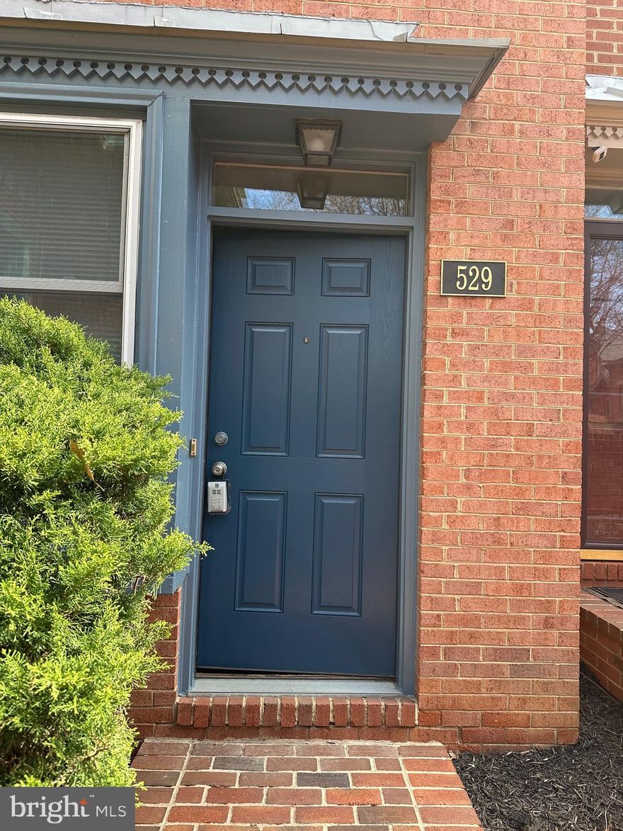 Tucked away in a quiet corner, this end unit townhome is ready and waiting on a lucky new tenant. 4 level (including GINORMOUS unfinished basement) offers 3 generous bedrooms (each easily accommodates queen size bed) 2 full baths, updated kitchen, wood floors on main and wood burning fireplace in living room. The fenced rear yard is ideal for container gardening and your furry companion (Pets considered but NMT 2 with combined weight less than 80 pounds. $100 nonrefundable monthly fee for 1st year only - no additional per deposit is required). Minimum income to qualify is greater than $157,500 and good credit required. Certified funds required with completed application. Professional managed and maintained. Vacant and ready for immediate move in!