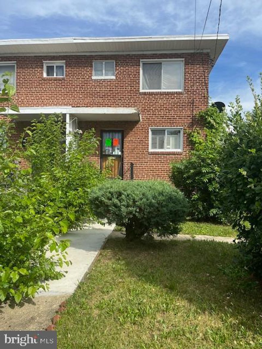 Estate sale/Short sale (lender approved) - 3Bd/1Ba brick EOG.  Gas fired water heater, and furnace.  CAC. Fenced yard, full basement.

Property needs work and Seller will be making NO repairs. Best financing option is 203K or cash. Sellers make no warranties as to taxes, ground rent status, condition, etc and recommend Buyer do their own due diligence before