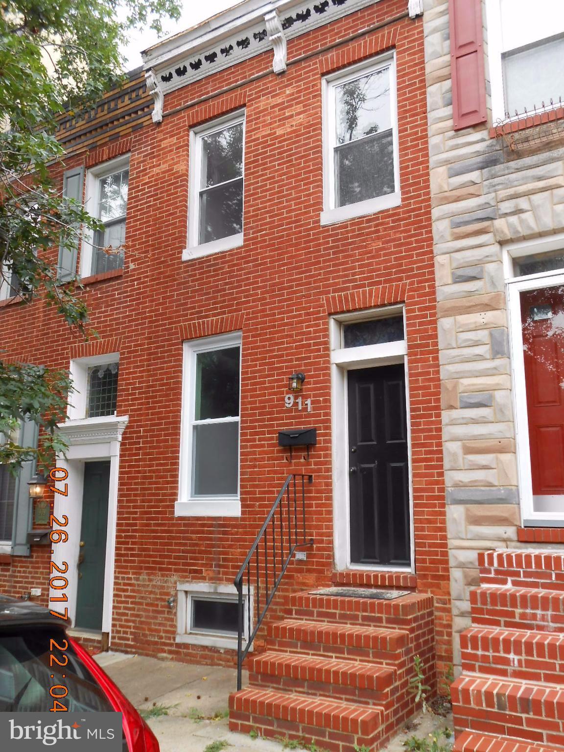 Two Bedroom/1 Bath rental with back patio and two tiered roof top deck available first week of May. Living/Dining room with separate kitchen. Upstairs bath recently renovated and has two vanities. Perfect for room mates. Sorry, no pets or smokers. $50.00 application fee and $50.00 additional commission to Coldwell Banker.