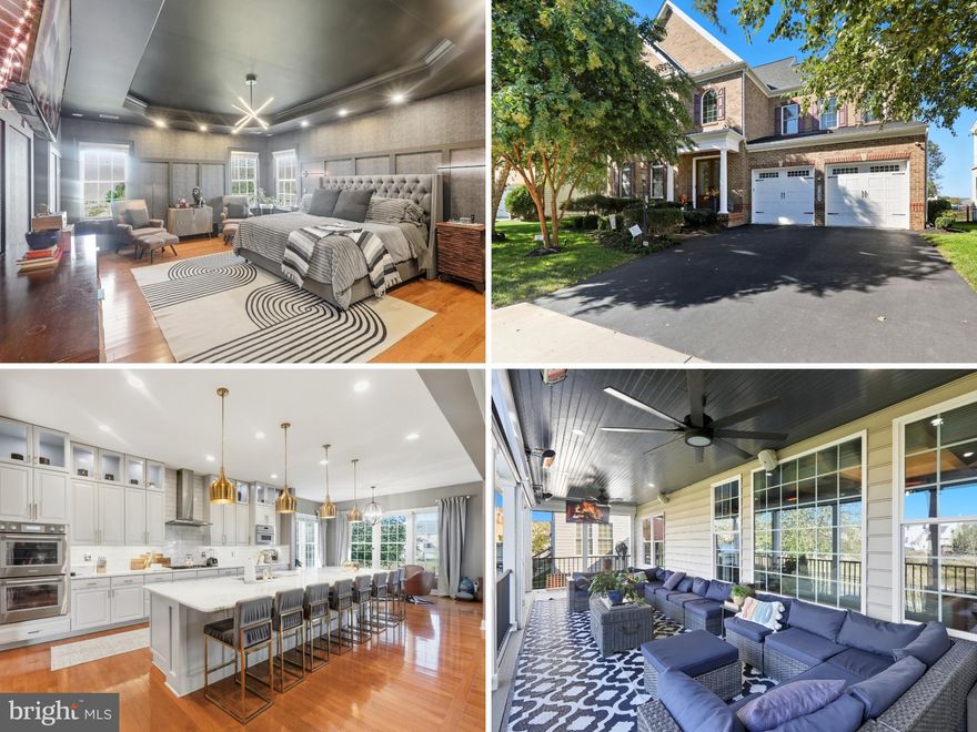 Only Kennedy Model built in Area, Welcome to Virginia Manor’s largest home in this desired community. Over 6200 square feet 6 Bedrooms and 6.5 bathrooms on 4 levels, this magnificent home has been upgraded in every possible way. Gourmet Kitchen features Sub-zero and Thermador Masterpiece Collection appliances and a 15 ft island which gives the chef of the home plenty of prep space and seating for 10 guests. Owner’s Bedroom suite includes sitting area and two walking closets with custom cabinetry. Tray ceiling with upgraded light fixtures and wall sconces. The primary bathroom, which feels more like a spa, spoils you with marble floors, dual waterfall steam shower, jacuzzi tub and separate granite vanities. Each additional bedroom in this home has a connected full bathroom for ultimate convenience. The loft area on the fourth floor has a bedroom and a separate sitting room with full bathroom. The elegance and attention to detail are amazingly obvious. Family room centers the home with fireplace and coffered ceilings and upgraded lighting, Formal Dining room with crown molding and wainscoting with butler pantry pass thru. Main level in pair suite with views of pond and full bathroom. Smart technology home with wall integrated Amazon Echo systems, ceiling speakers and Rachio irrigation system. The basement features a Theater room with overhead projector, Complete 350 square ft bar with sink, refrigerator and granite countertops, wine closet, custom liquor cabinet, lounge area for entertaining, 2nd office, storage areas. Connecting the indoors with the outdoors is a very rare covered veranda. This special space features remote controlled clear panels which can be lowered on all sides allowing all year round use. heating , foldaway TV mount, ceiling fan, flooring covered from the bottom for added insulation and gas lines for your grill. This area overlooks your fenced yard with patio and firepit with unobstructed views of the pond and the stars at night. Fun entertaining area! The professional maintained yard features River birch, Cherry blossoms and Japanese Maples. This is a must-see home as words do not do it justice. Schedule your tour today.