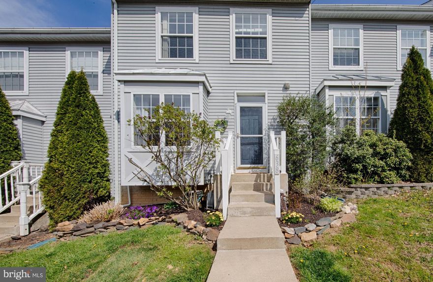 Well maintained townhouse convenient to shopping & I-95. Remodeled kitchen with new granite countertops, S.S. appliances. Large deck with steps leading to stone patio. New flooring throughout 1st level, new neutral carpet on upper level. Finished basement with bar, large screened in porch perfect for entertaining. Backs to woods with stream. HVAC replaced 2016. Located on Cul-De-Sac. A must see!