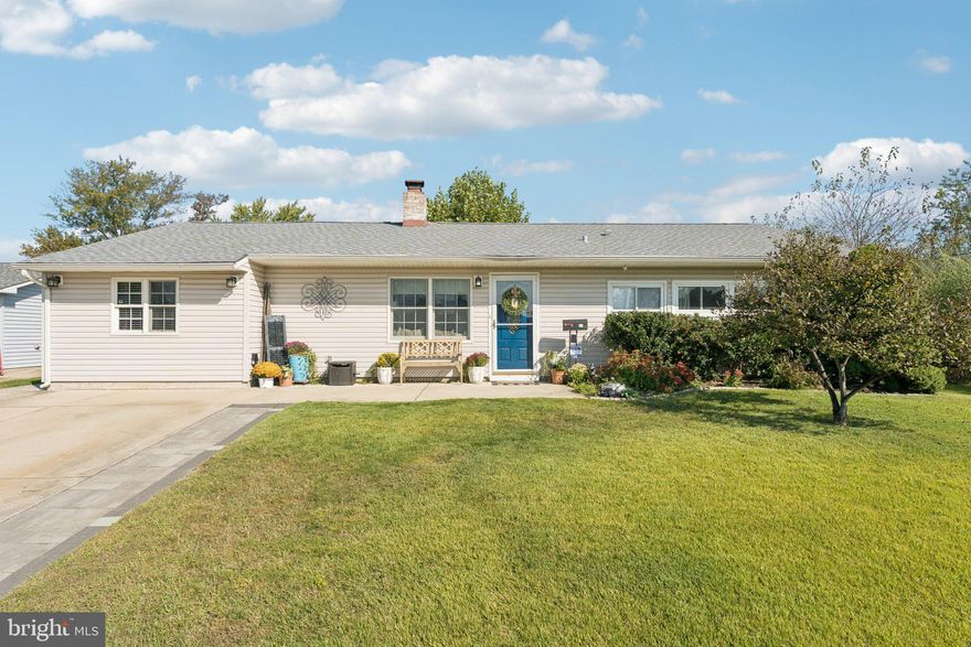 Welcome to this beautifully maintained ranch-style home, perfectly situated in the desirable Stonybrook community. Enter inside to a bright and inviting open-concept living space featuring a seamless flow from the dining area into the kitchen, complete with a pantry for added storage and convenience. A cozy wood-burning brick fireplace offers a warm focal point and natural separation to the living room. Glass sliders off the living room open to a spacious three-season sunroom — ideal for relaxing or entertaining while enjoying views of the lush backyard. Just off the kitchen, you'll find a versatile family room with a private entrance to the driveway. This space can easily serve as a fourth bedroom, home office, playroom, or whatever suits your lifestyle. A convenient laundry room and half bath are tucked just beyond for added functionality. The home's three main bedrooms are thoughtfully positioned on the opposite side of the house, offering privacy and comfort, along with a full hall bathroom. Continue outside into your own private retreat — the fully fenced backyard features garden beds, a new patio and walkway, and a storage shed, making it a true outdoor oasis. Recent updates include a new AC and heating unit, new carpet and flooring, a new roof, and a repaired sewer line, giving you peace of mind and comfort for years to come. Don't miss the opportunity to make this versatile and charming home your own!
