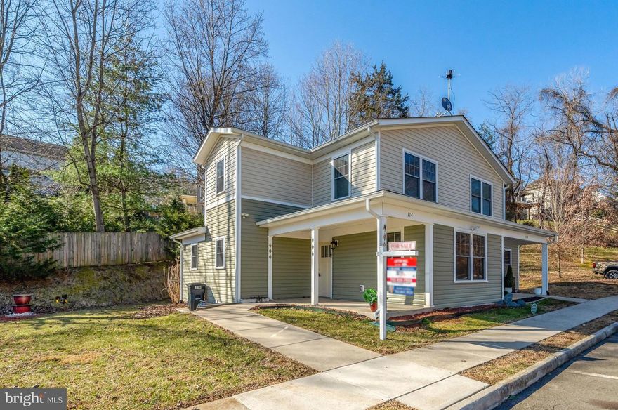 This inviting two-level townhome, graced with a delightful front porch, resides within strolling distance of Main St in historic Old Town Warrenton. Designed for accessibility a main floor bedroom/office, and a full bathroom featuring a zero threshold shower. The expansive great room and formal dining area provide ample space for relaxation and entertaining. A charming kitchen is outfitted with newer stainless steel appliances. An added bonus is the main level laundry closet with a new state of the art washer and dryer. To enhance the home's functionality the under stair storage is perfect for a large pantry or coat closet. Upstairs, two generously sized bedrooms and a full bath with a tub/shower await. Constructed in 2015 by local architect James Hricko, this home boasts quality features including 2x6 construction, enhanced insulation, upgraded windows, and a conditioned crawlspace with a concrete slab. Low water volume fixtures and low VOC paint, caulk, and gorgeous laminate flooring contribute to its eco-conscious design.  This property boasts a beatiful fountain and paver back patio with lighting*  3 assigned parking spaces and easy access to Rt 29, this townhome offers both comfort and convenience* Please Park in Designated Unit Spot and stay off of neighbor's grass!