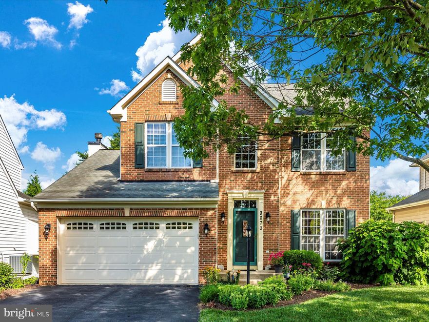 Welcome to 9070 Harris Pl, a stunning 4-bedroom single-family home located in a peaceful cul-de-sac in the highly desired Villages of Urbana neighborhood. This beautiful home offers extra living space in the fully finished basement, easily convertible into an additional bedroom, making it ideal for a growing family or guests. With 3.5 bathrooms, including a primary suite, there's plenty of room for everyone.

Enjoy gatherings in the generously-sized living/dining area graced by a fireplace, huge windows, and glass sliding doors that lead out to a freshly stained deck. The deck overlooks beautiful trees that offer a serene nature setting. The kitchen provides ample space, perfect for everyday cooking. The finished basement offers a large space with a walkout sliding glass door, the space is perfect for a playroom, gym or home theater.

The front yard is very well maintained, adding to the home's charming curb appeal. This home is within walking distance from local restaurants, shops, and a short driving distance from major highways, providing unparalleled convenience. Don't miss the opportunity to own this gem in a desirable neighborhood. Schedule your showing today!