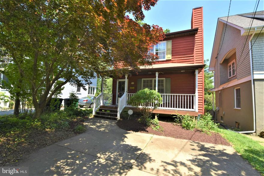 Fantastic, updated 3 bedroom, 2.5 bathroom single-family home with a fully fenced back yard and off-street parking in the Cedar Park community of Annapolis.  Eat-in kitchen with granite countertops and direct access to a back deck and large deck off kitchen.  Hardwood floors and built-in shelving in the front living and a great covered front porch area.  Great location, steps from the Navy Stadium, and easy access to both Downtown and West Annapolis.