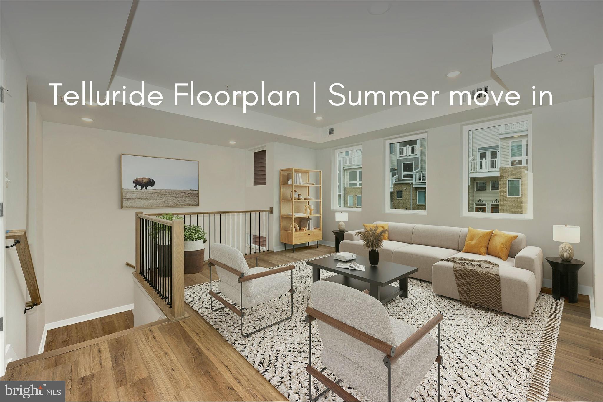 **Luxury Condo with Timeless Design – Summer Move-In + $15,000 Incentive!** Move in this summer and experience the perfect blend of classic elegance and modern sophistication in this stunning end-unit condo. Designed with the Zion Design Package, this home features a bright, airy color palette inspired by the breathtaking beauty of Zion, Utah. Traditional elements add timeless refinement, while contemporary accents create a chic, upscale feel throughout. The thoughtfully designed open floor plan offers seamless flow, highlighted by Luxury Vinyl Plank (LVP) flooring in the main living areas and cozy plush carpeting in the bedrooms. Relax and unwind by the modern electric fireplace, or enjoy indoor-outdoor living on the spacious covered terrace at the heart of the home. Additional features include three generously sized bedrooms, including a luxurious primary suite with a spa-like bath and expansive walk-in closet, two full baths plus a half bath and dedicated laundry space for added convenience. For a limited time, take advantage of a **$15,000 incentive** when you use the preferred lender and title company. Ideally located near I-70, I-270, and Rt. 15, this community places shopping, dining, outdoor recreation, and downtown Frederick just minutes away. During construction, showings available in our Telluride model home Friday through Monday, 12pm to 5:30 pm or by appointment.