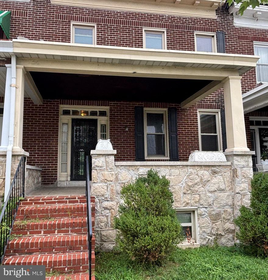 Welcome to this well maintained  4‑bed, 1.5‑bath brick townhome in the heart of Walbrook/Mondawmin. Enjoy a bright, modern kitchen with granite countertops, a large island, and ample cabinet space. The dining room features **custom built‑ins, and the cozy living room offers a working gas fireplace for warm, inviting evenings.
Upstairs, you’ll find spacious bedrooms with original hardwood floors and energy‑efficient windows. The partially finished basement adds flexible space with a rear entrance. Relax on the classic front porch and enjoy easy access to shopping, transit, schools, and Coppin State University.

A perfect blend of charm, space, and conveniently located just steps from Mondawmin Mall, supermarkets, subway stations, and metro bus lines. Close to local schools including Frederick Douglass High School and Coppin State University. This is a must-see! 

Schedule your tour today!