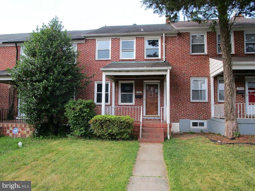 Don't miss this value priced home in New Northwood neighborhood. Enjoy spacious room sizes, hardwood and carpet floors, separate dining area & kitchen, and fully finished basement with family room & half bath. The porch and ample rear yard is great for warm weather fun. Great location - near Morgan State University,  Loyola University of Maryland and Northwood Plaza.