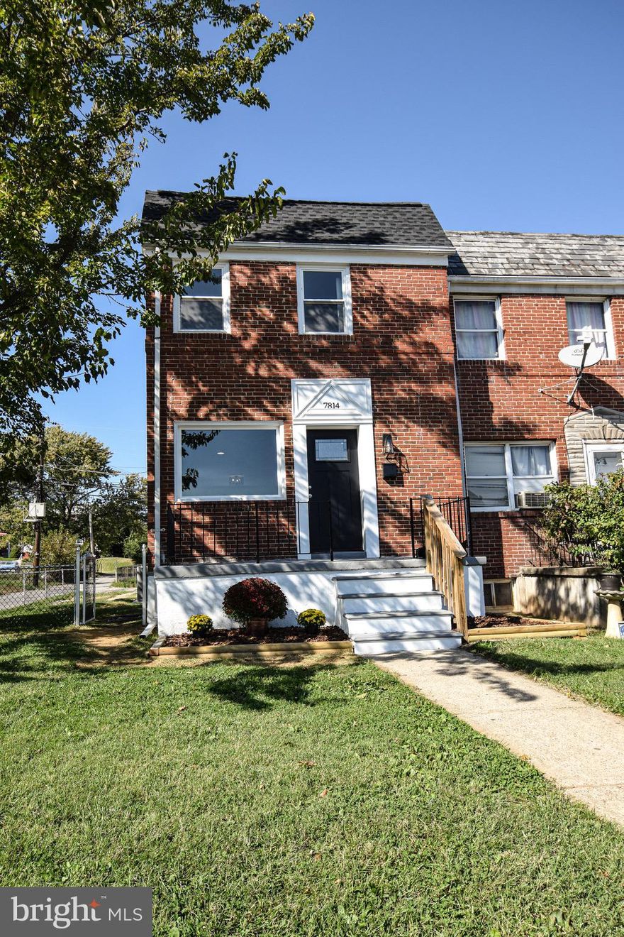 Check out the real 3-D tour...No detail overlooked in this rehab from the ground up.  The Stunning kitchen, with opened dining room features quarts, stainless, and a beautiful herringbone backsplash that will be the talk of the town.  New drywall, paint, laminate flooring, cabinets, windows make this first floor shine. Upstairs you'll find 3 bedrooms and a brand new bathroom.  Bright windows, new carpet, fresh paint, new doors and windows, and a new roof to keep you dry...downstairs is a great family room, extra FULL bathroom, and storage and mechanical room complete with new HVAC and ductwork.  Because this is an end unit, you've got more windows, more yard, a driveway, and space to spread out.  Don't miss this opportunity!