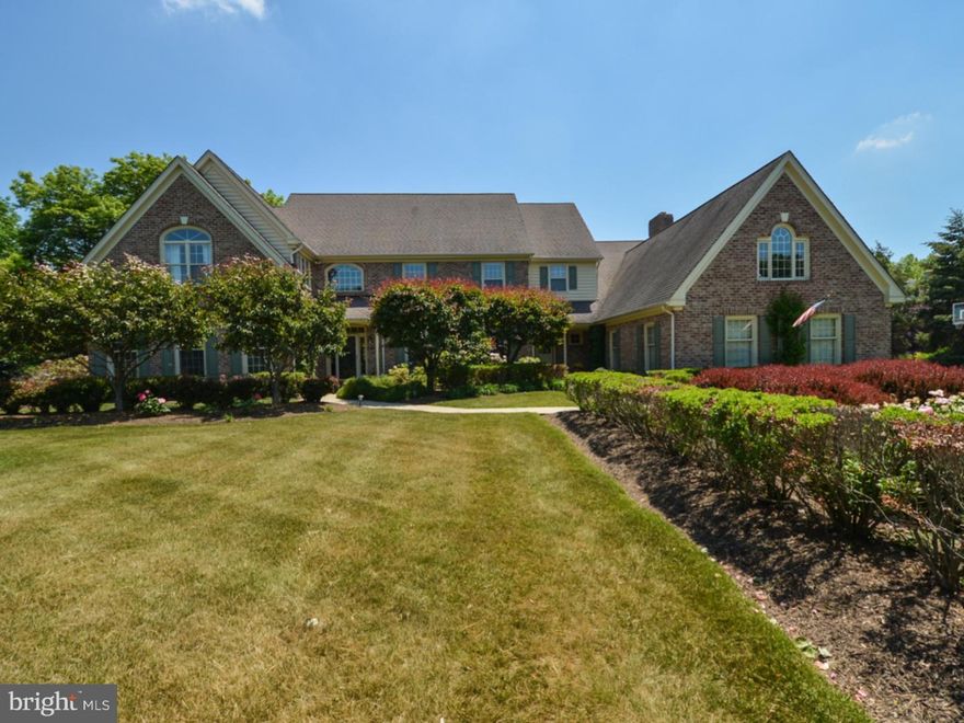 Rare Opportunity For Discern Buyers in Meadowview Farm; Ann Capron Design. You are welcomed into this gracious home through an inviting and grand front dramatic foyer connecting the library/office, living room that lead to the dining room and kitchen area. The Gourmet Kitchen is equipped with newer stainless steel appliances, granite counter tops throughout and back splash,large eat in kitchen which adjoins the family room with soaring ceiling and expansive fireplace. Mud Room and Powder Room.. Main Bedroom with large sitting room, Luxury Bath & Sitting room will be a haven for relaxation and tranquility. Three additional bedrooms and two baths complete this level..The space over the garage has been completely finished with gym area or is an additional bedroom.A sun room overlooks the gracious gardens. The back yard has been transformed into an Oasis with the extensive landscaping, 700 sq. ft. swimming pool with spa and wander down the flagstone walkway for your breakfast coffee or just a place to escape....in almost any season.  Quality & meticulous craftsmanship continues on the exterior of this home with brick and cedar siding. Picturesque & private setting offers beautifully manicured lush landscaping and plantings 9' Ceil 1St Floor Dramatic Foyer W/Turned Oak Staircase, Jacuzzi, 2 Zone Heat, Back Staircase,  Situated At Apex Of Cul De Sac.