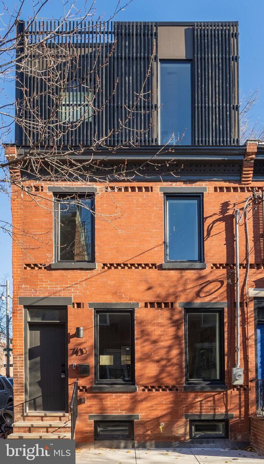 Have you been looking for a thoughtfully crafted designer home in the heart of Graduate Hospital?  743 S Cleveland has been painstakingly restored to modern day conveniences with a third floor addition and unbelievable roof deck with skyline views! Enter through the gorgeous custom door into the entertainers paradise. This home speaks volumes with multiple focal points and details. The white washed brick walls, hand crafted oak railing and natural wood wide plank flooring are a few of the delicious features. The MASSIVE chef's kitchen is unlike any other home in the market with a sleek design which includes ample cabinet storage and an island for entertaining. Everything about this kitchen including the handles was perfectly curated.  This open floor plan flows off the kitchen into the dining area and living room with soaring ceilings and open floor plan creating a perfect area for entertaining. The Second floor features two large bedrooms, a beautiful bathroom and laundry. The primary level boasts a spacious bedroom suite. The Primary bath is magazine worthy with a HUGE shower with incredible skylight, two separate vanities and a soaking tub that is your sight line from the bedroom. Relax or entertain on the roof deck and see the fully unobstructed city stunning views. This home is not to be missed! Taxes and square footage (includes above and below grade) are to be verified by the buyer.