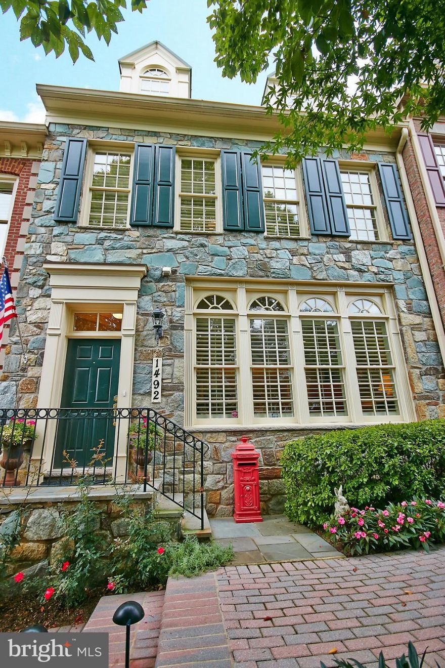 Four levels of pristine luxury  ten foot ceilings on main level w/hardwood flooring on main & upper levels family room has gas FP & adjoins designer kitchen w/spacious casual dining Private master suite has expanded luxury bath w/2 walk-in closets 4th level loft is perfect for home office/guest quarters ELEVATOR  Private Georgetown-like patio Perfect condition Bargain Price!!